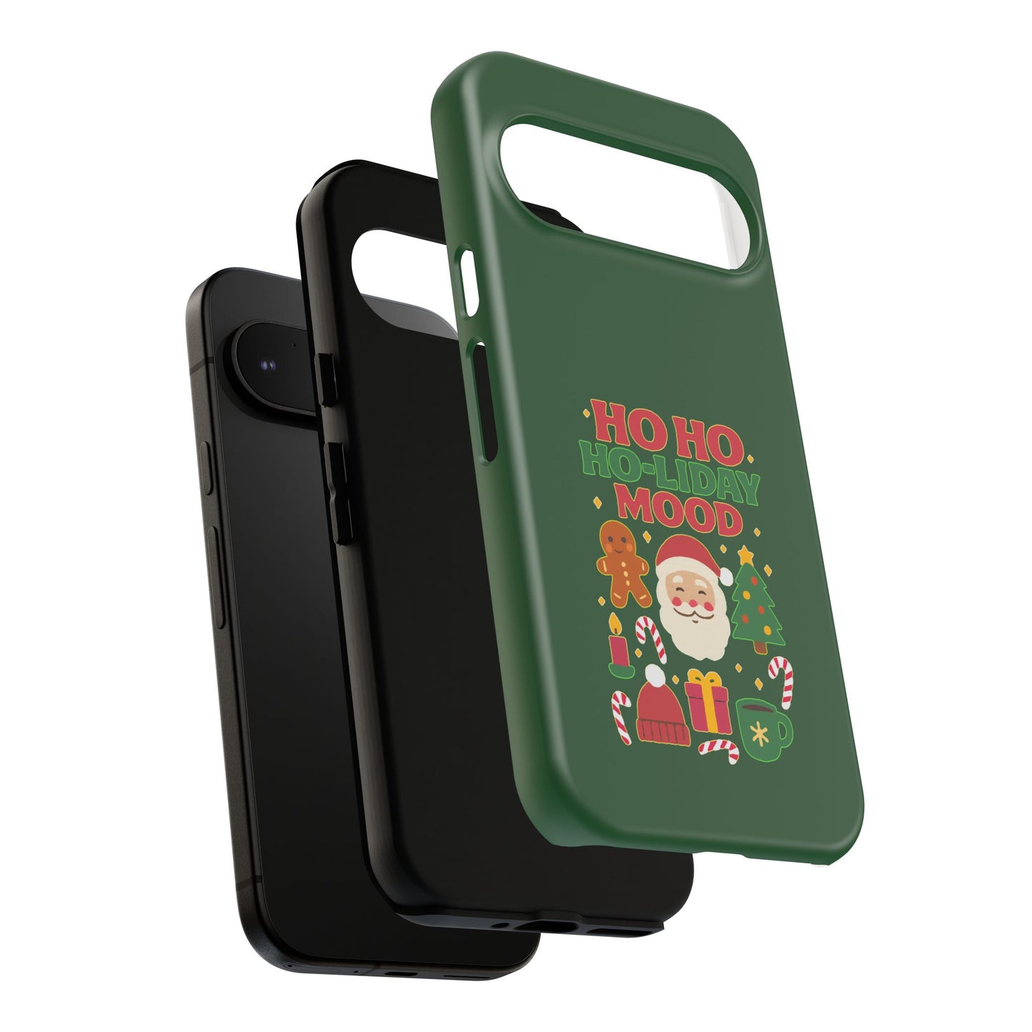 Christmas Phone Case, Ho Ho Ho-liday Mood, Festive Phone Cover, Santa Christmas Accessory, Holiday Gift, Winter Vibes