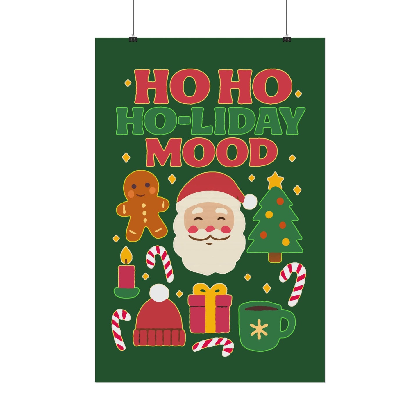 Festive Rolled Posters, Cheerful Holiday Decor, Christmas Wall Art, Seasonal Decorations, Gift Ideas, Cozy Home Vibe, Fun Party Decor