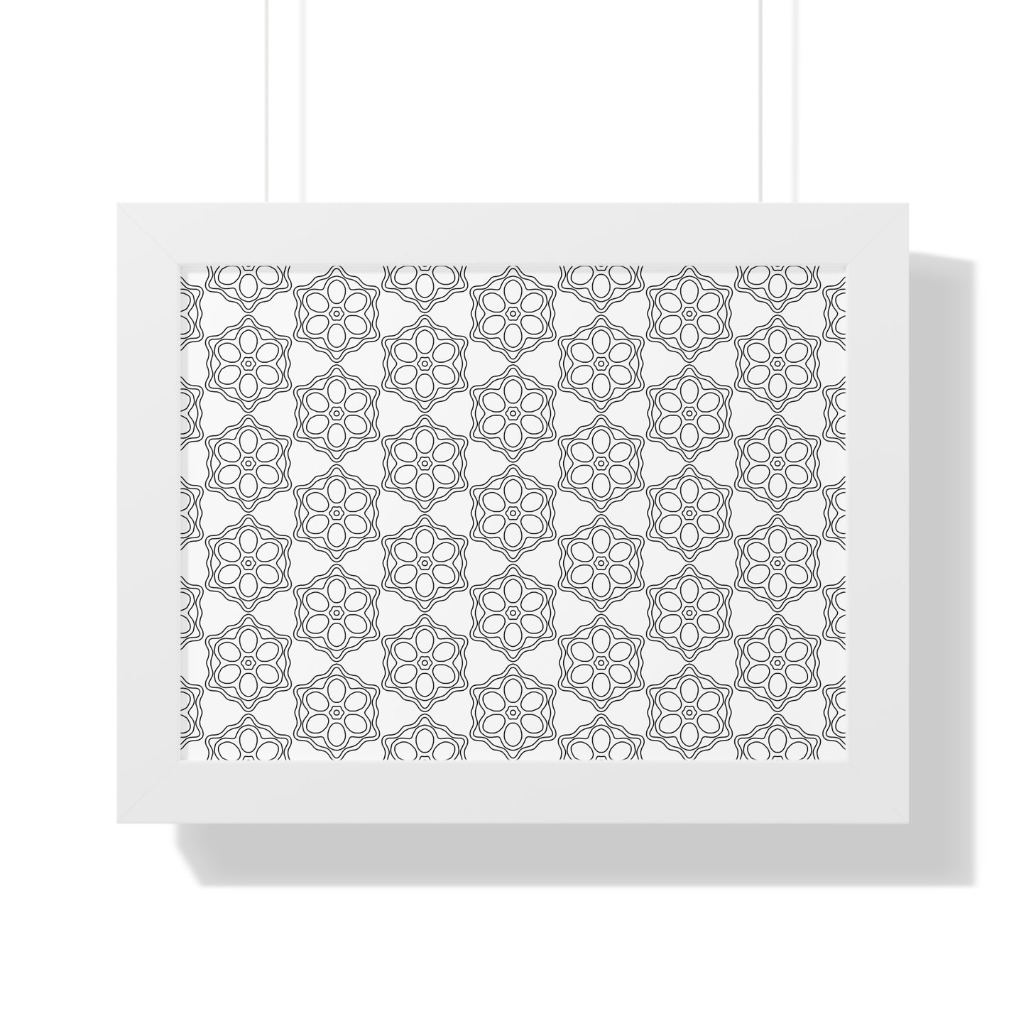 Elegant Geometric Framed Poster, Modern Wall Art, Home Decor, Gift Idea, Minimalist Design, Living Room Decoration