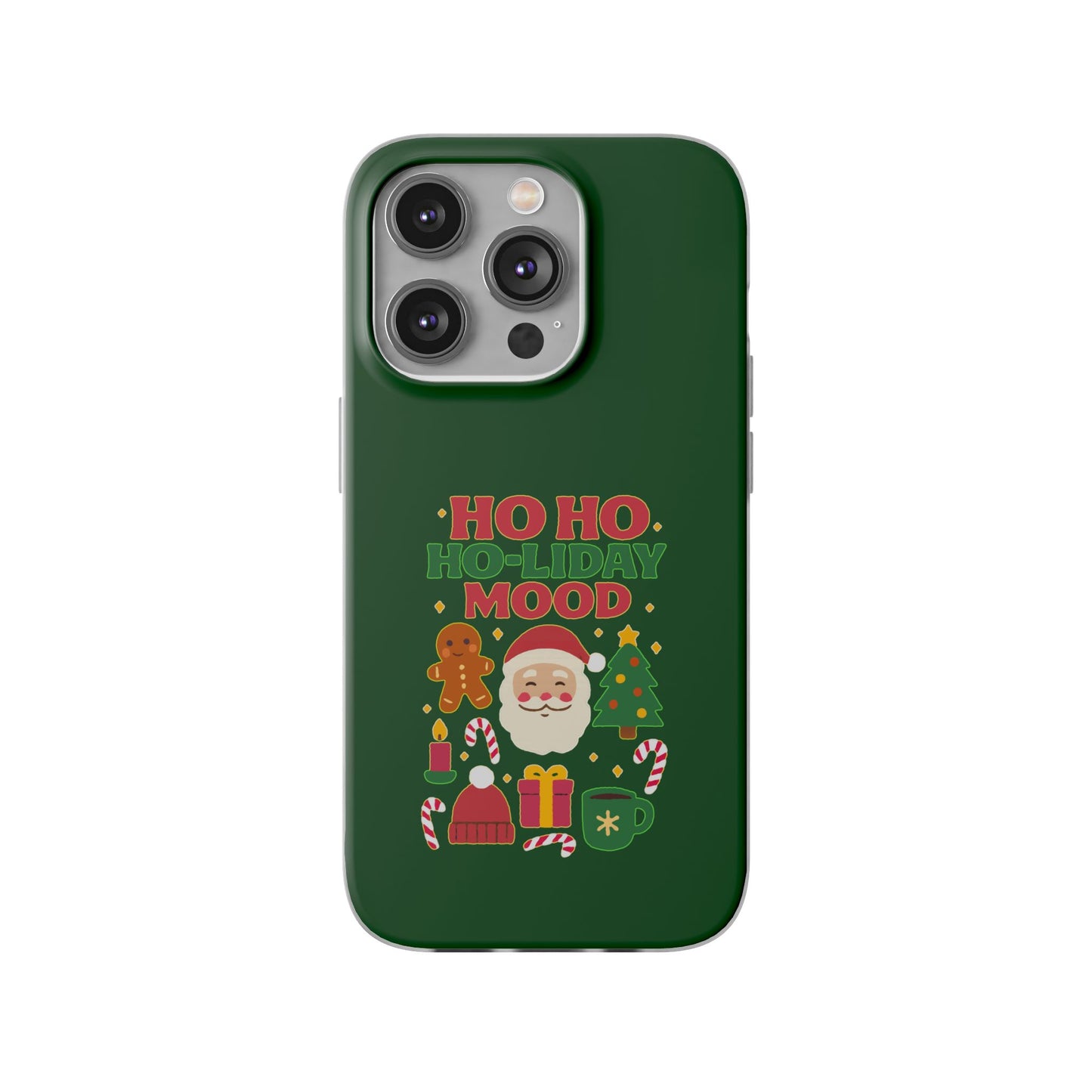 Festive Phone Case with Holiday Cheer, Christmas Gift, Winter Vibes, Ho Ho Ho Design, Cute Holiday Accessory