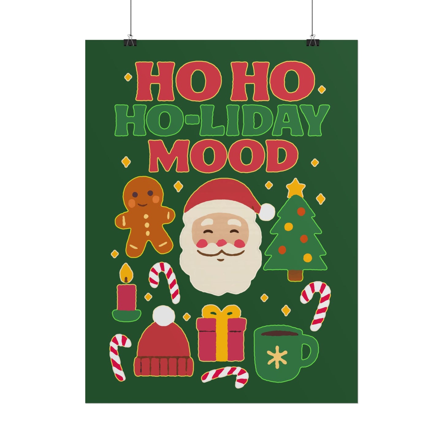 Festive Rolled Posters, Cheerful Holiday Decor, Christmas Wall Art, Seasonal Decorations, Gift Ideas, Cozy Home Vibe, Fun Party Decor