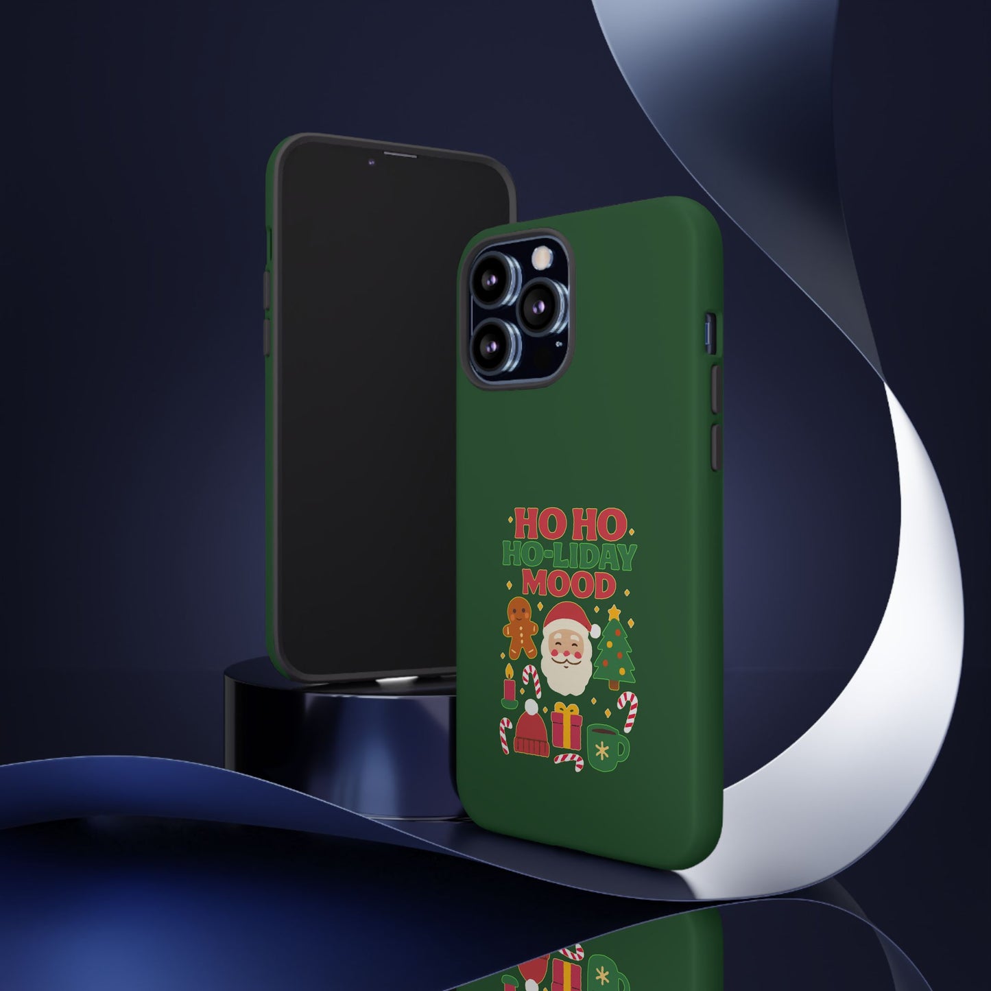 Christmas Phone Case, Ho Ho Ho-liday Mood, Festive Phone Cover, Santa Christmas Accessory, Holiday Gift, Winter Vibes