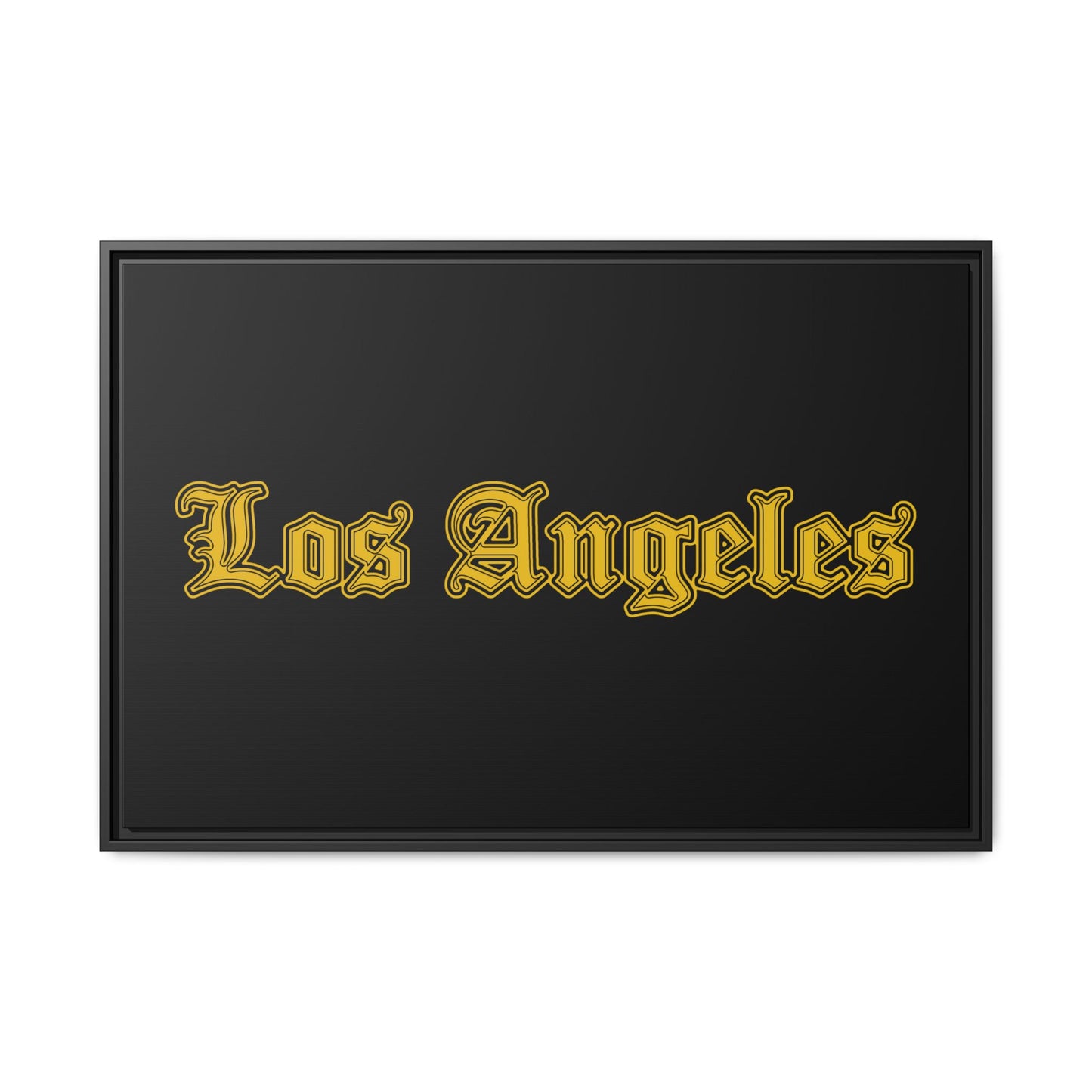 Los Angeles Framed Matte Canvas Art, Urban Wall Decor, Home Gift, City Vibes, Office Decoration, Los Angeles Gift - Golden Edition