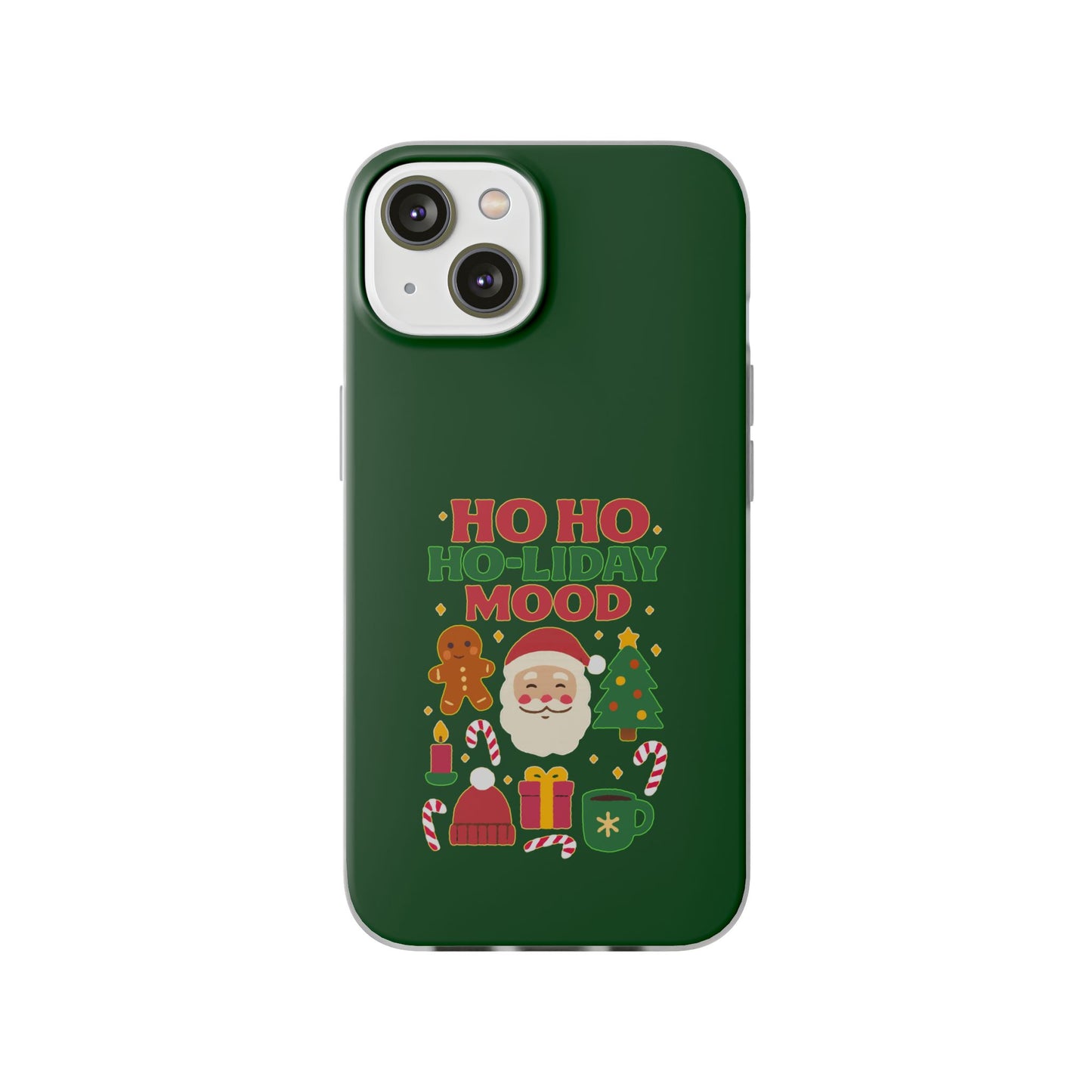 Festive Phone Case with Holiday Cheer, Christmas Gift, Winter Vibes, Ho Ho Ho Design, Cute Holiday Accessory