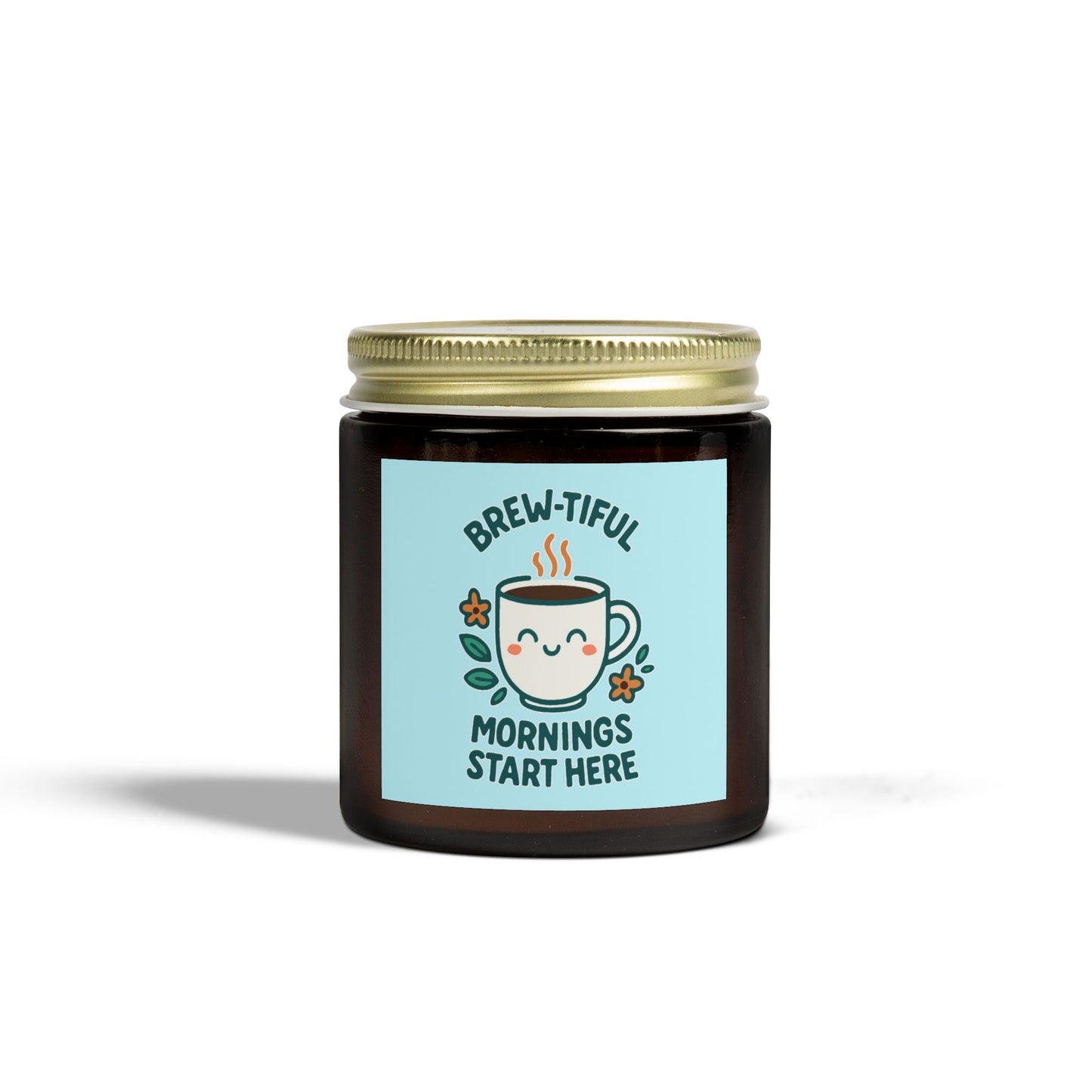 Brew-tiful Mornings Scented Candle, Coconut Apricot Wax, Relaxing Home Decor, Gift for Coffee Lovers, Cozy Atmosphere, Aromatherapy