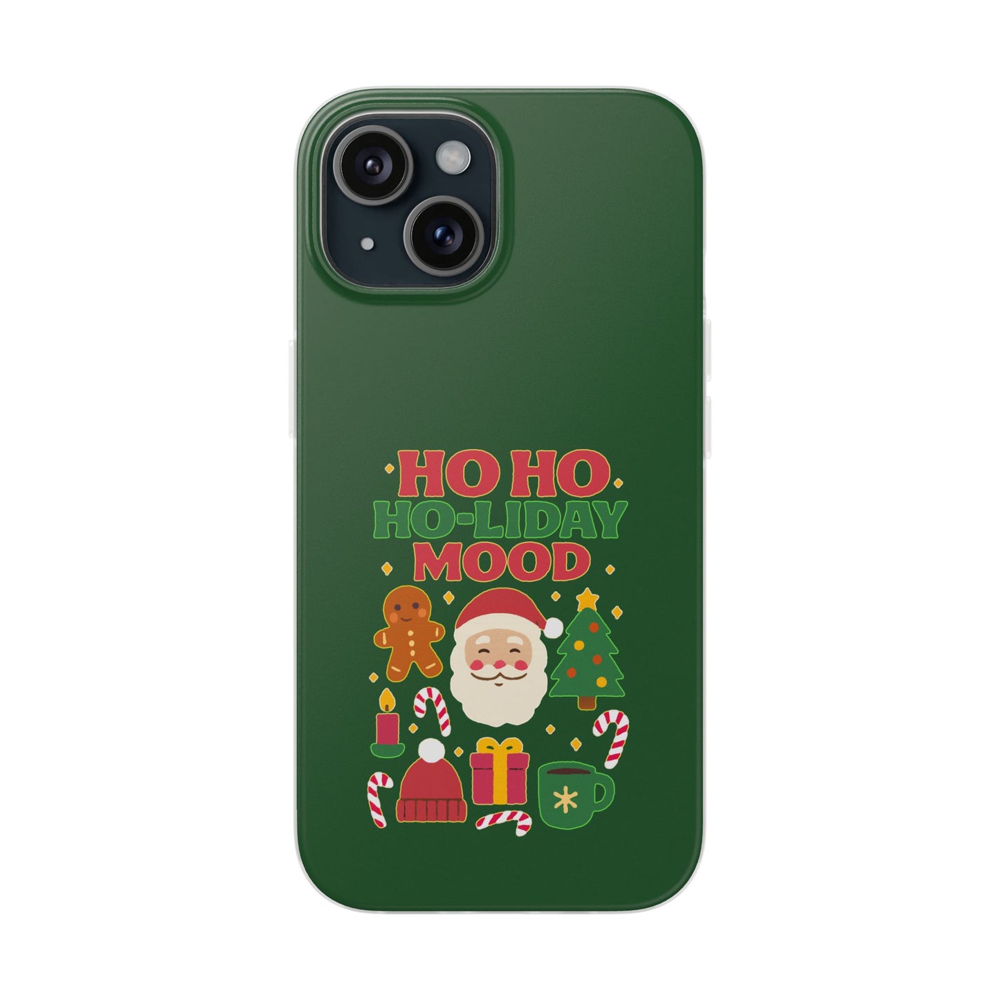 Festive Phone Case with Holiday Cheer, Christmas Gift, Winter Vibes, Ho Ho Ho Design, Cute Holiday Accessory
