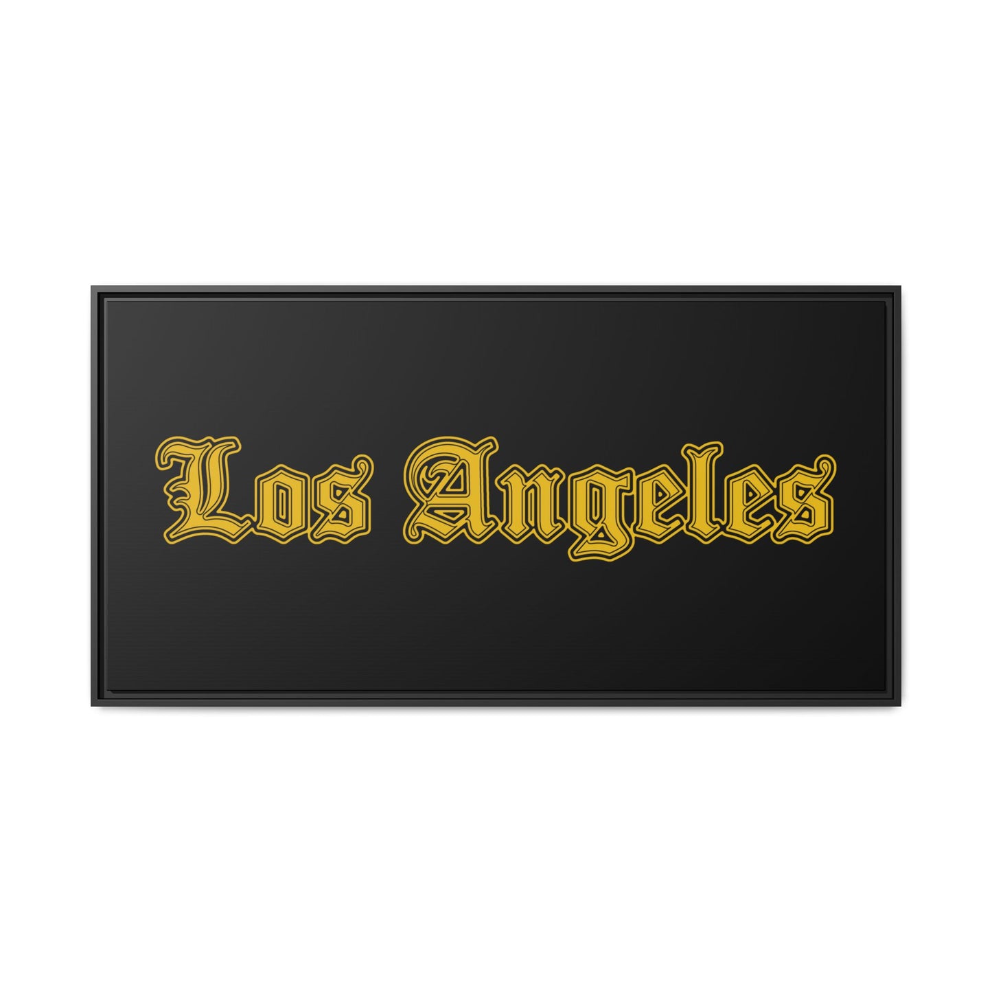 Los Angeles Framed Matte Canvas Art, Urban Wall Decor, Home Gift, City Vibes, Office Decoration, Los Angeles Gift - Golden Edition