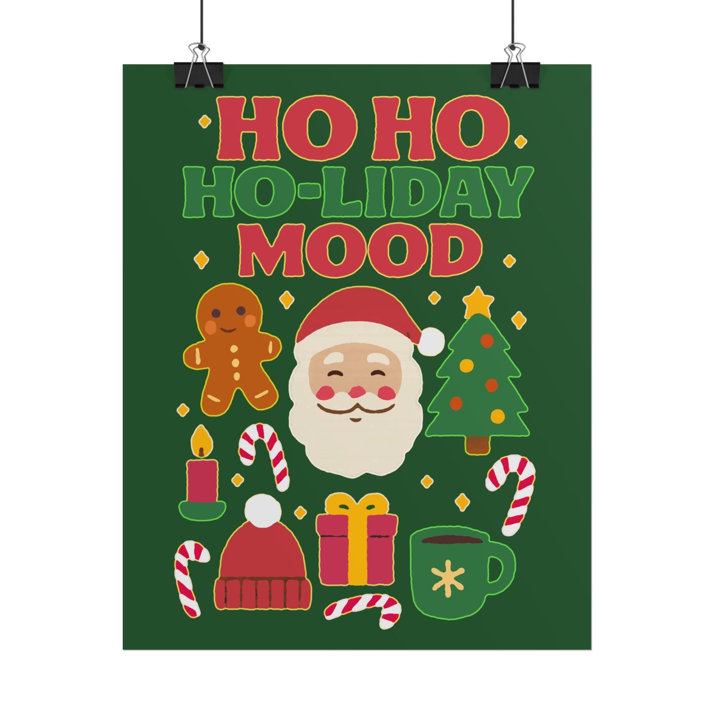 Festive Rolled Posters, Cheerful Holiday Decor, Christmas Wall Art, Seasonal Decorations, Gift Ideas, Cozy Home Vibe, Fun Party Decor