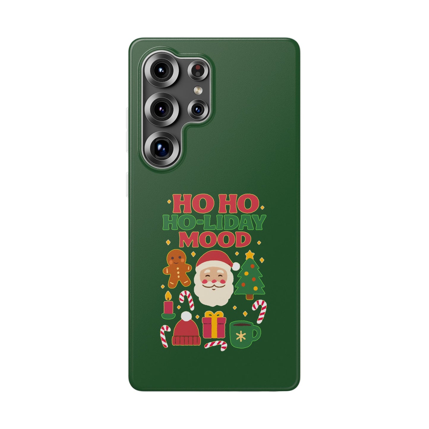 Festive Phone Case with Holiday Cheer, Christmas Gift, Winter Vibes, Ho Ho Ho Design, Cute Holiday Accessory