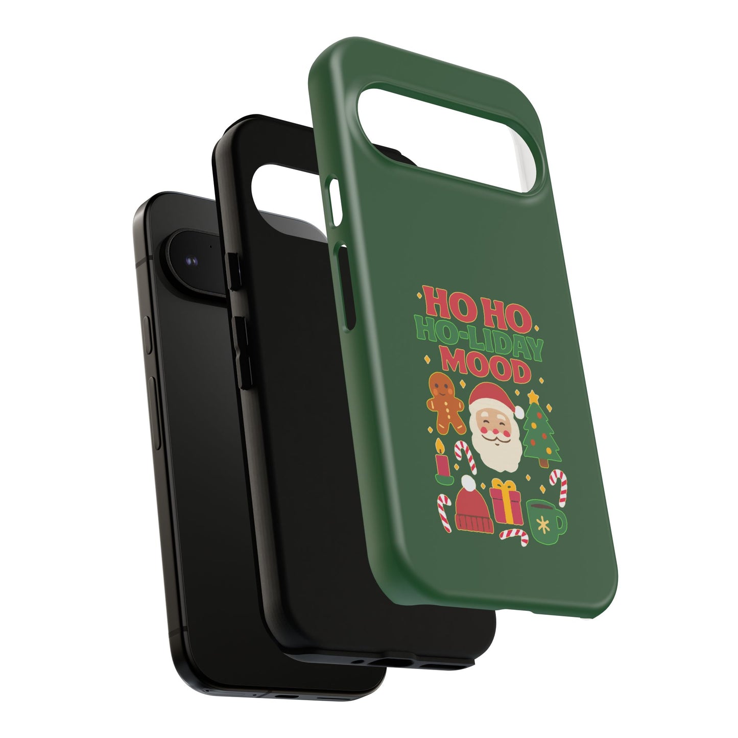 Christmas Phone Case, Ho Ho Ho-liday Mood, Festive Phone Cover, Santa Christmas Accessory, Holiday Gift, Winter Vibes