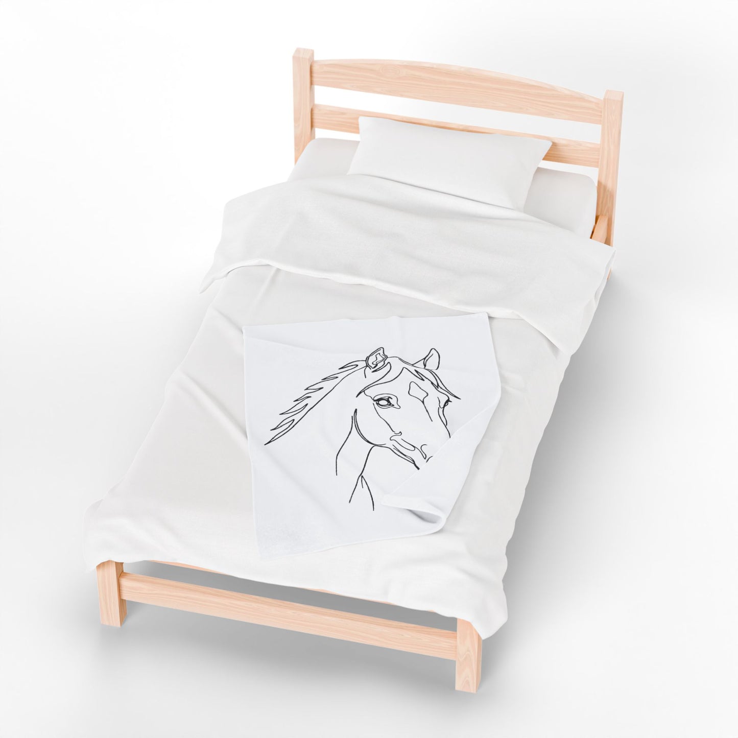 Horse Portrait Sketch - Blanket