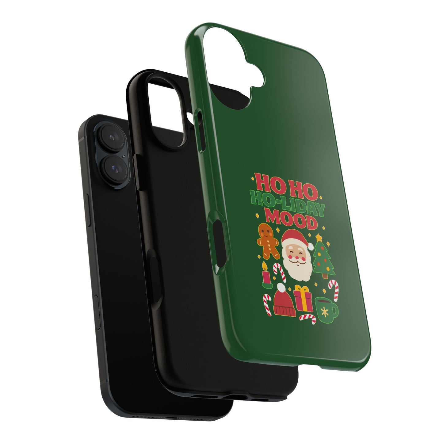 Christmas Phone Case, Ho Ho Ho-liday Mood, Festive Phone Cover, Santa Christmas Accessory, Holiday Gift, Winter Vibes