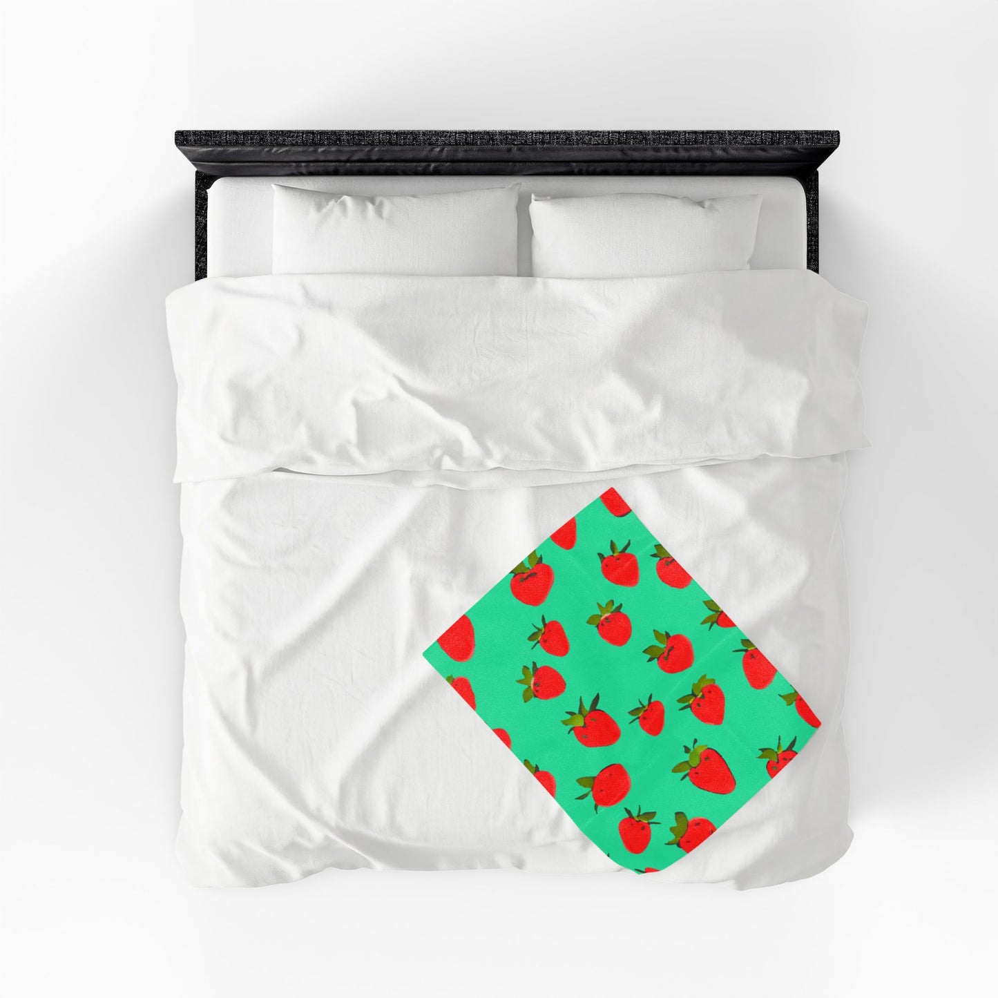 Strawberry Pattern - Plush Blanket