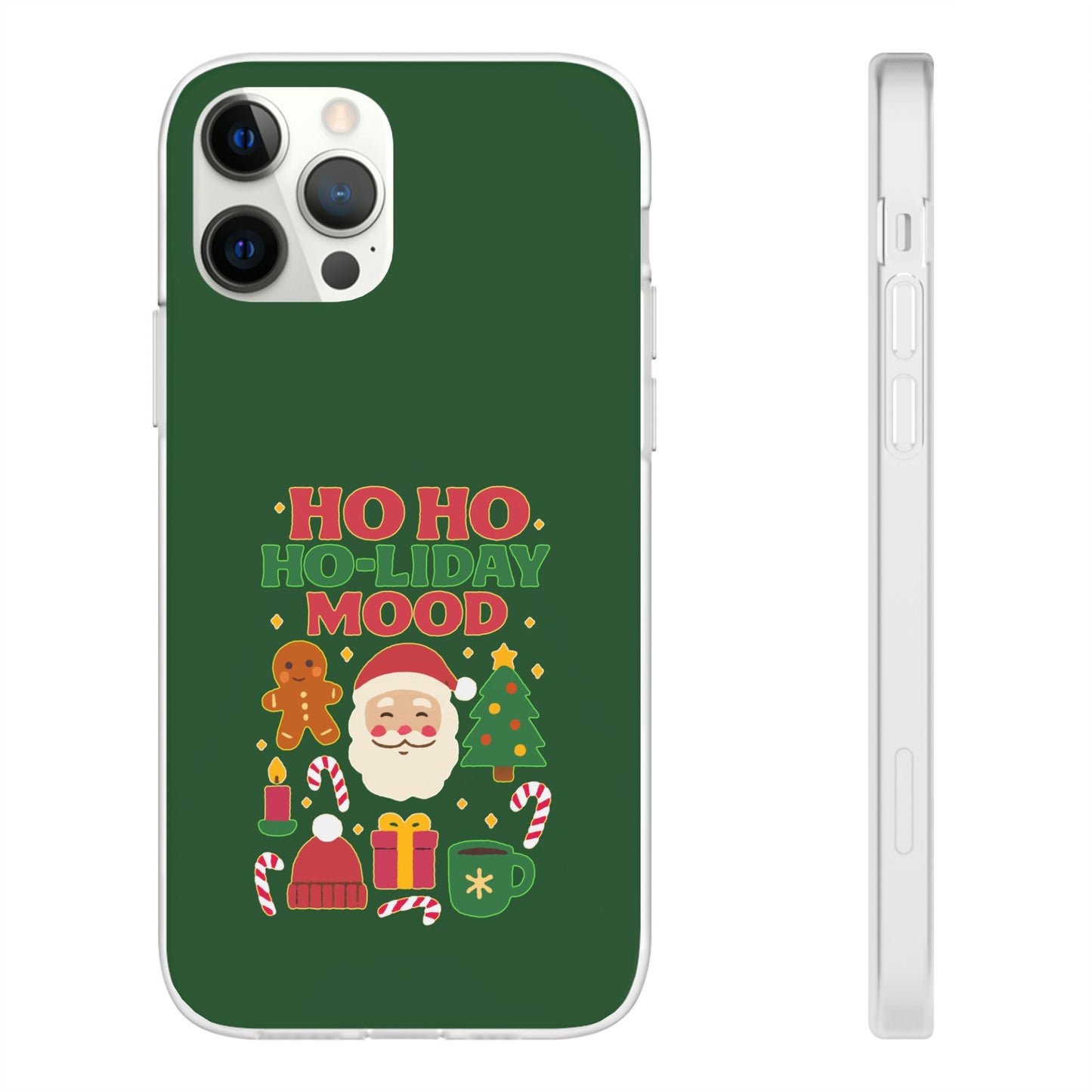 Festive Phone Case with Holiday Cheer, Christmas Gift, Winter Vibes, Ho Ho Ho Design, Cute Holiday Accessory