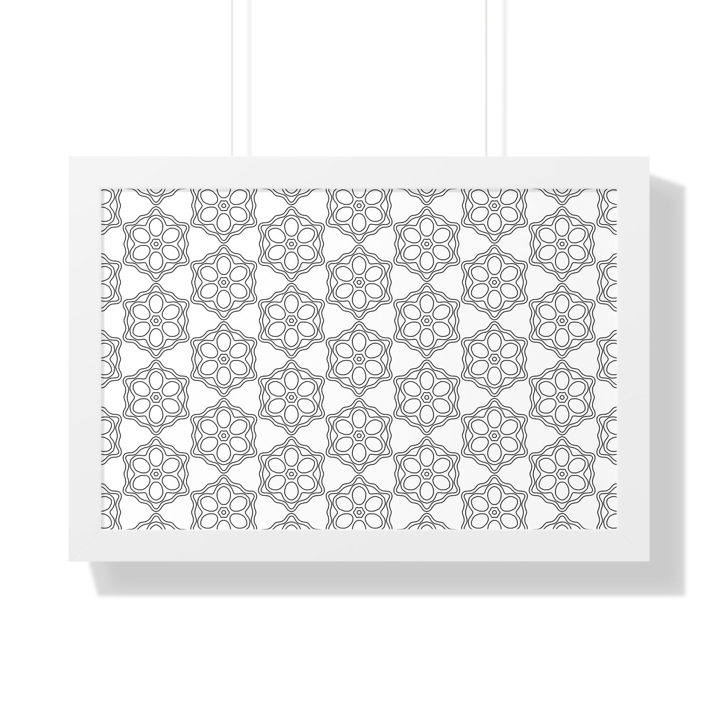 Elegant Geometric Framed Poster, Modern Wall Art, Home Decor, Gift Idea, Minimalist Design, Living Room Decoration