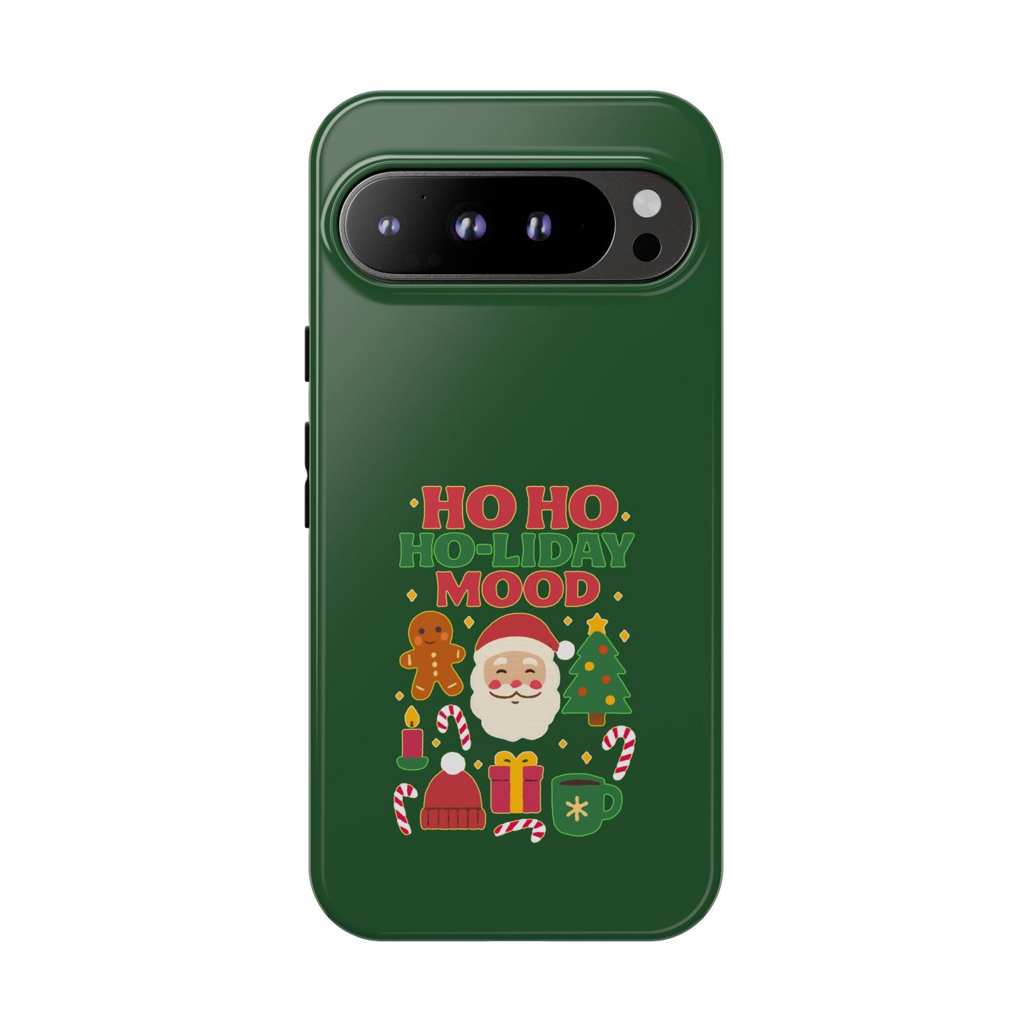 Christmas Phone Case, Ho Ho Ho-liday Mood, Festive Phone Cover, Santa Christmas Accessory, Holiday Gift, Winter Vibes