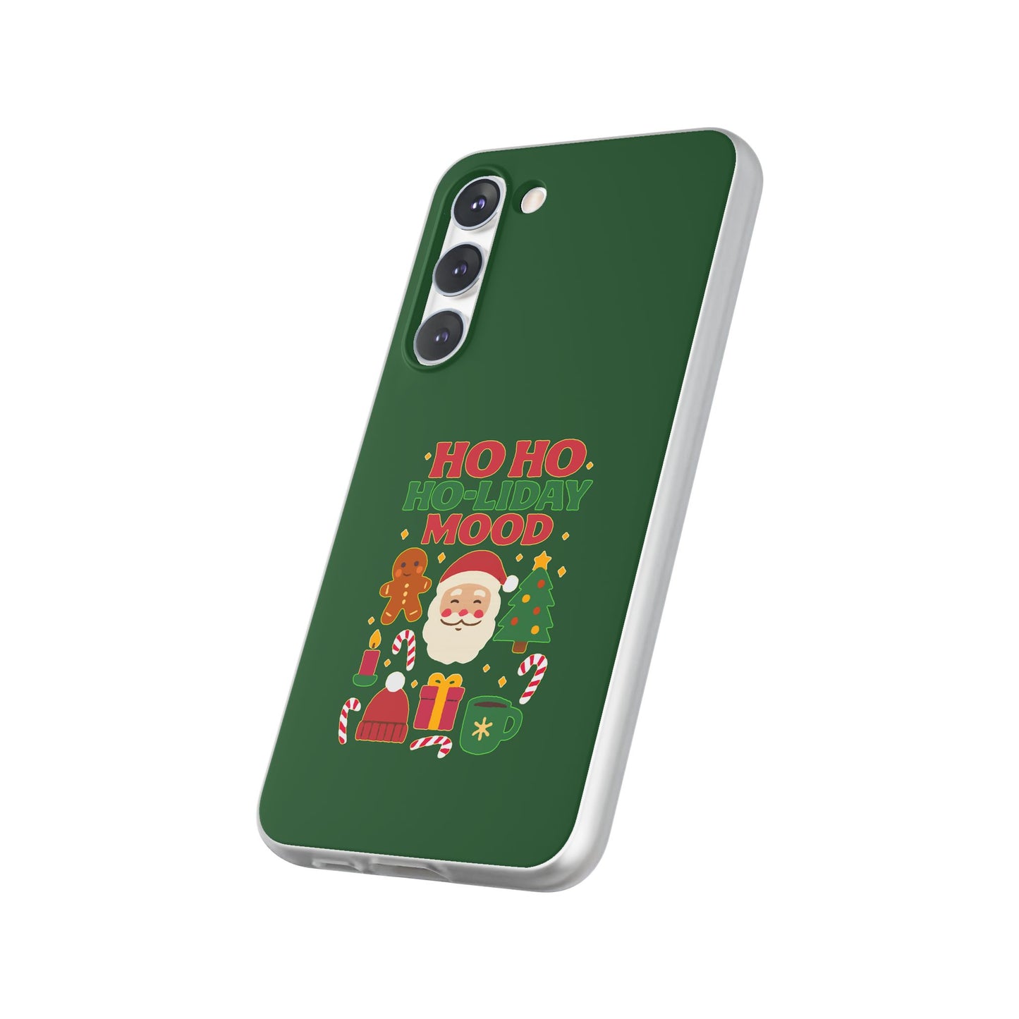 Festive Phone Case with Holiday Cheer, Christmas Gift, Winter Vibes, Ho Ho Ho Design, Cute Holiday Accessory
