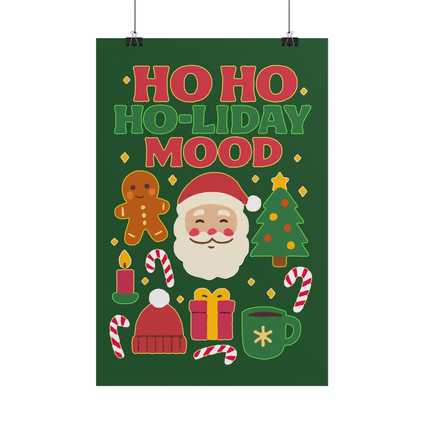 Festive Rolled Posters, Cheerful Holiday Decor, Christmas Wall Art, Seasonal Decorations, Gift Ideas, Cozy Home Vibe, Fun Party Decor