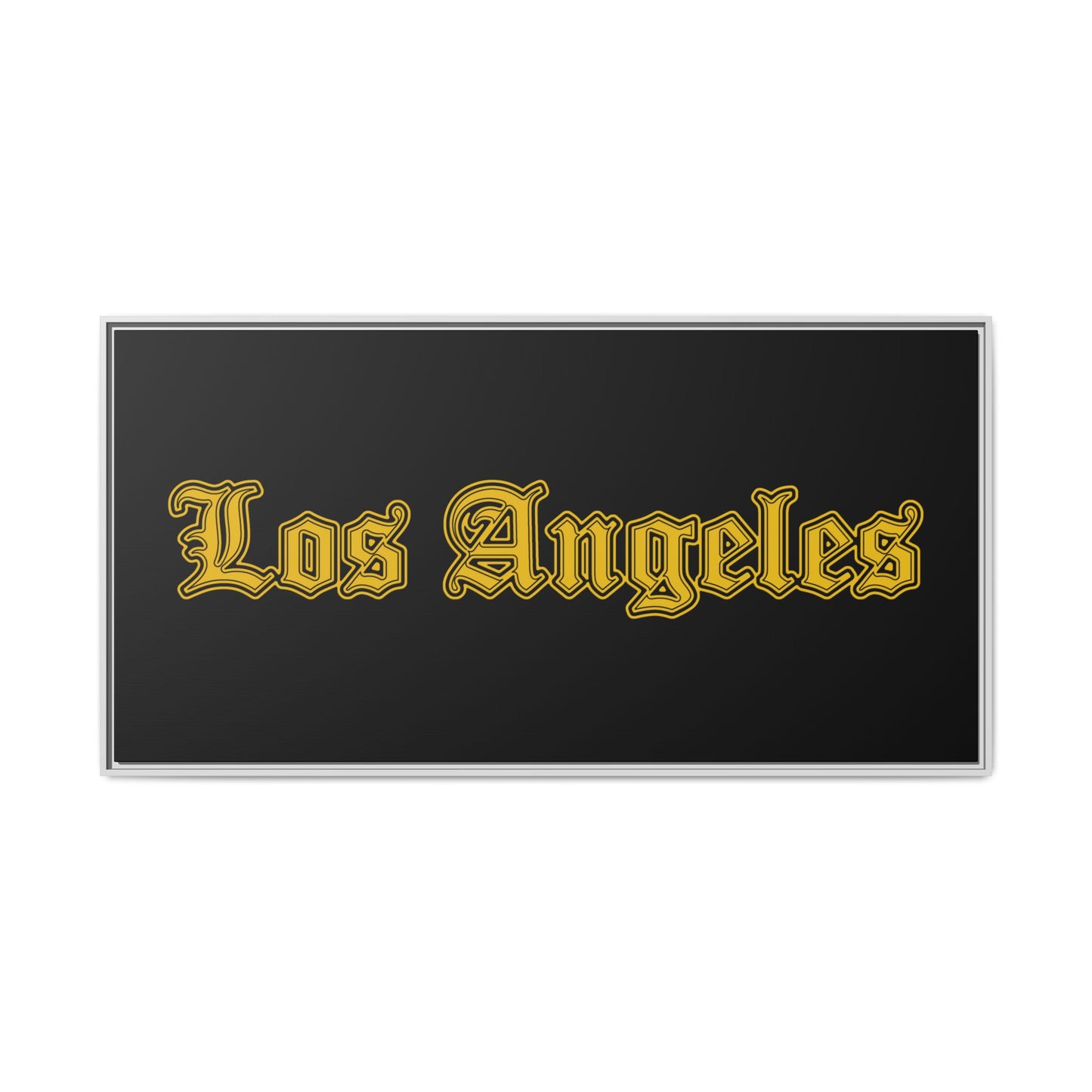 Los Angeles Framed Matte Canvas Art, Urban Wall Decor, Home Gift, City Vibes, Office Decoration, Los Angeles Gift - Golden Edition