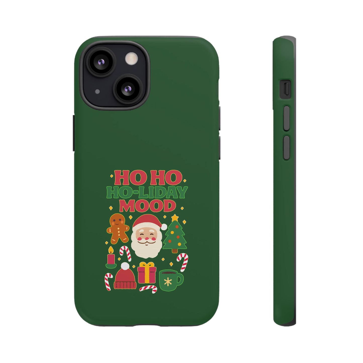 Christmas Phone Case, Ho Ho Ho-liday Mood, Festive Phone Cover, Santa Christmas Accessory, Holiday Gift, Winter Vibes