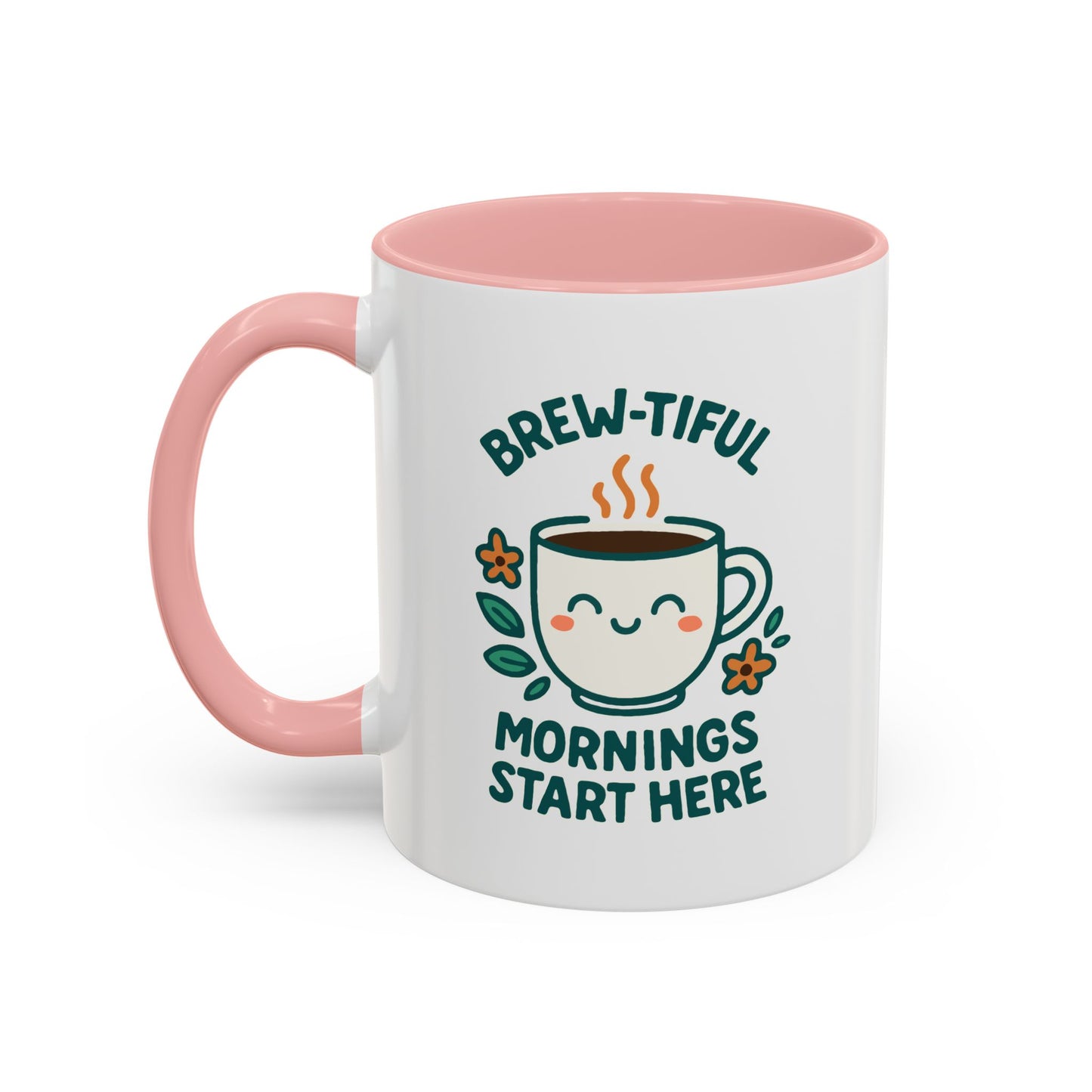 Brew-tiful Mornings Coffee Mug, Cute Coffee Cup for Morning Rituals, Perfect Gift for Coffee Lovers, Birthdays, Home Decor