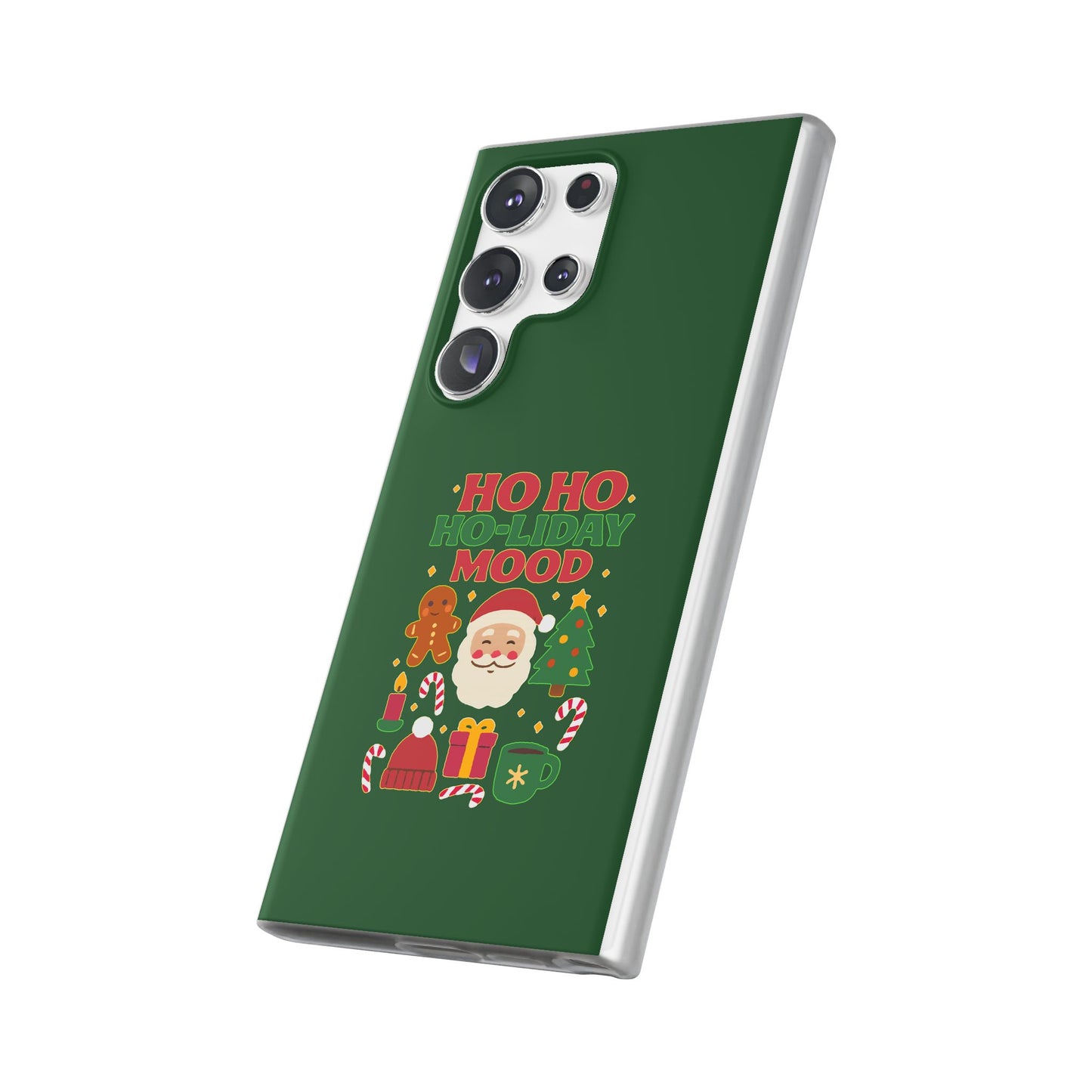 Festive Phone Case with Holiday Cheer, Christmas Gift, Winter Vibes, Ho Ho Ho Design, Cute Holiday Accessory