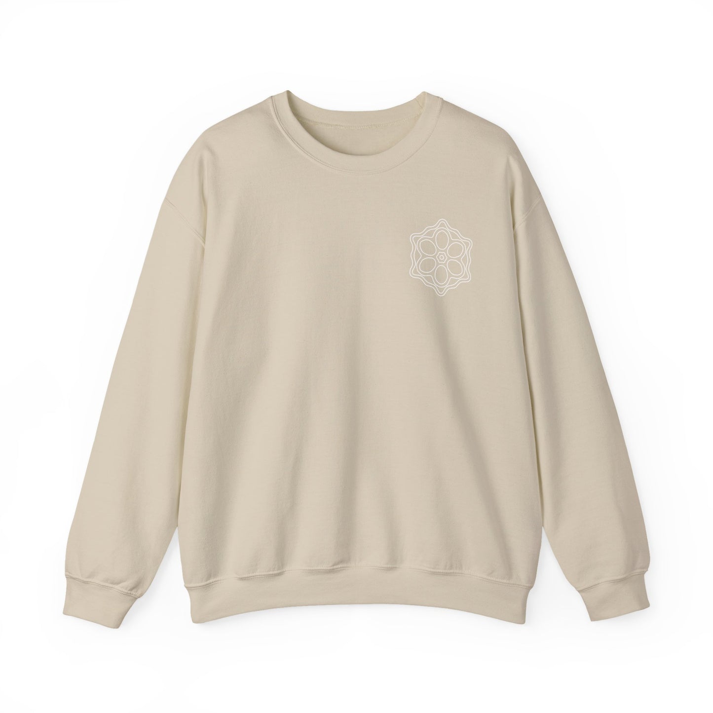 Geometric Pattern Sweatshirt, Cozy Unisex Crewneck, Perfect for Casual Wear, Gifts, and Layering
