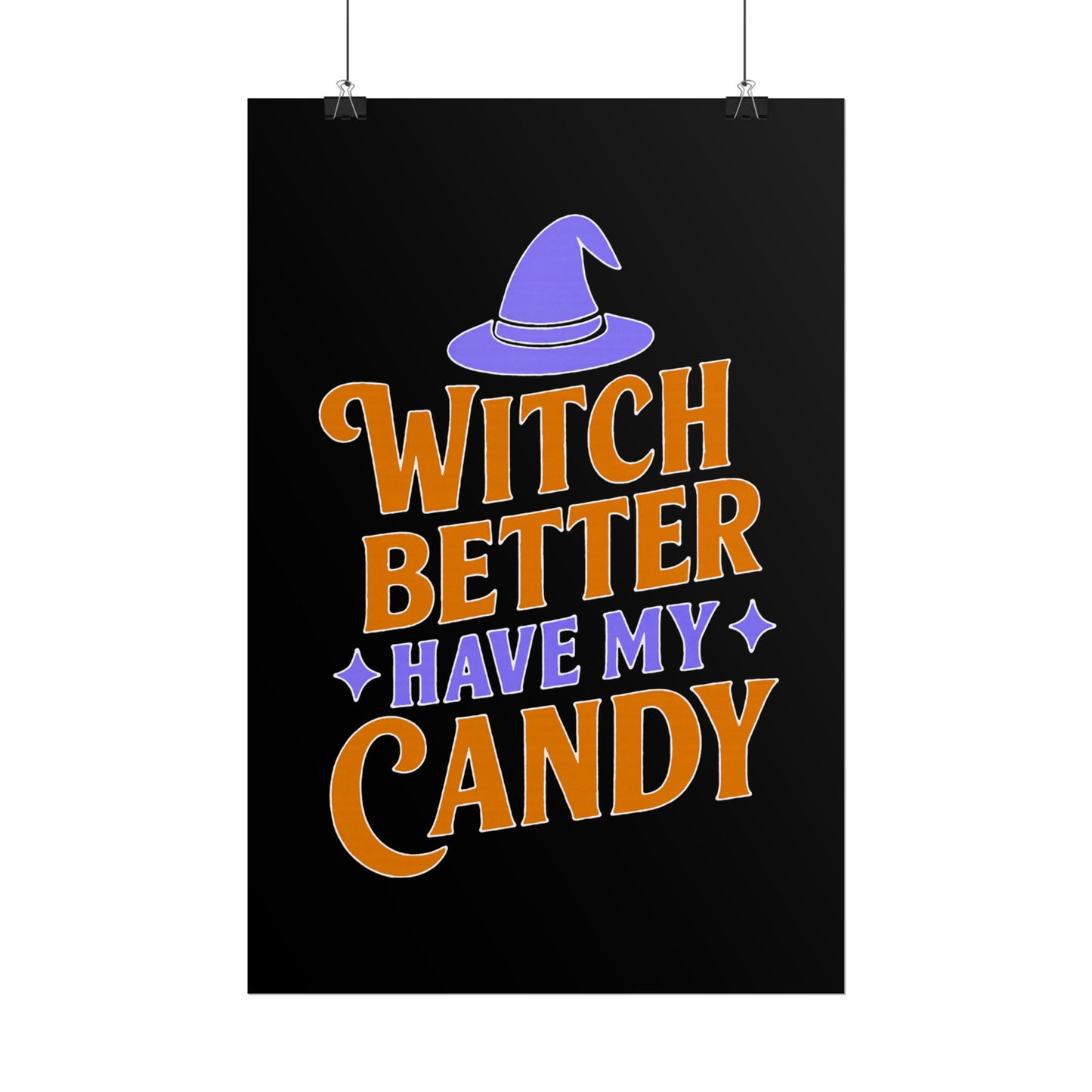 Halloween Rolled Posters, Witch Decor, Spooky Season Art, Trick or Treat, Fall Decorations, Halloween Party Decor