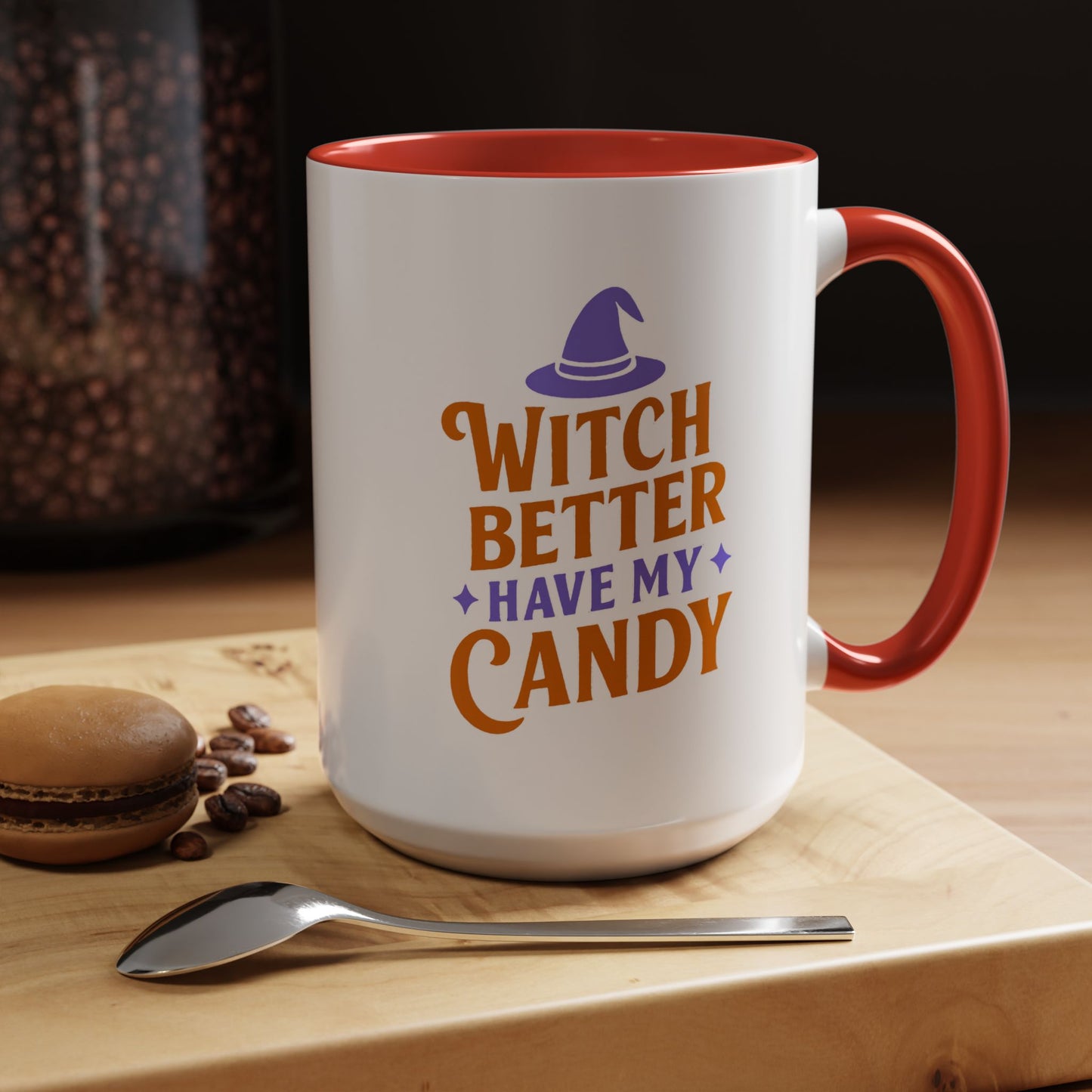 Witch-Themed Coffee Mug, Halloween decor, Gift for witches, Candy lover's mug, Spooky season drinkware, 11oz, 15oz options