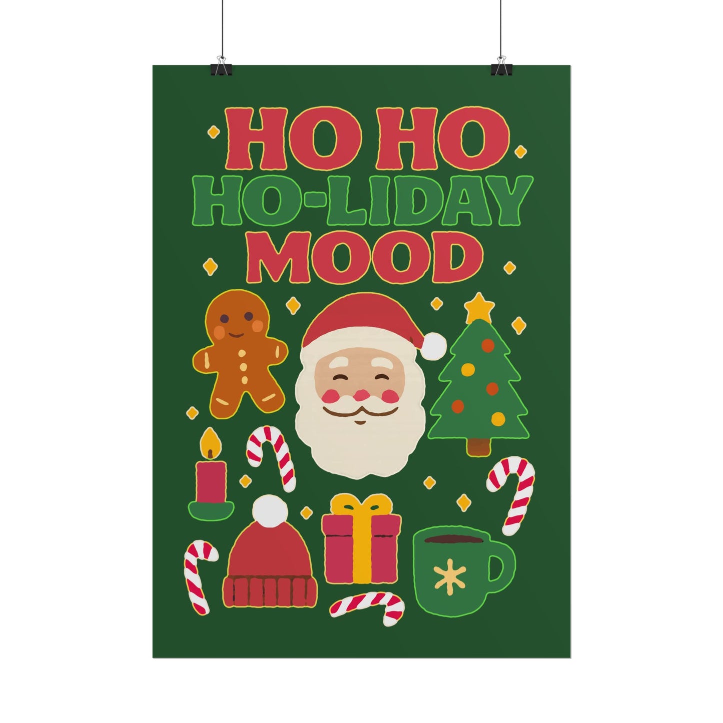 Festive Rolled Posters, Cheerful Holiday Decor, Christmas Wall Art, Seasonal Decorations, Gift Ideas, Cozy Home Vibe, Fun Party Decor