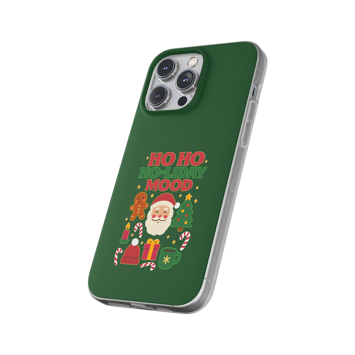 Festive Phone Case with Holiday Cheer, Christmas Gift, Winter Vibes, Ho Ho Ho Design, Cute Holiday Accessory