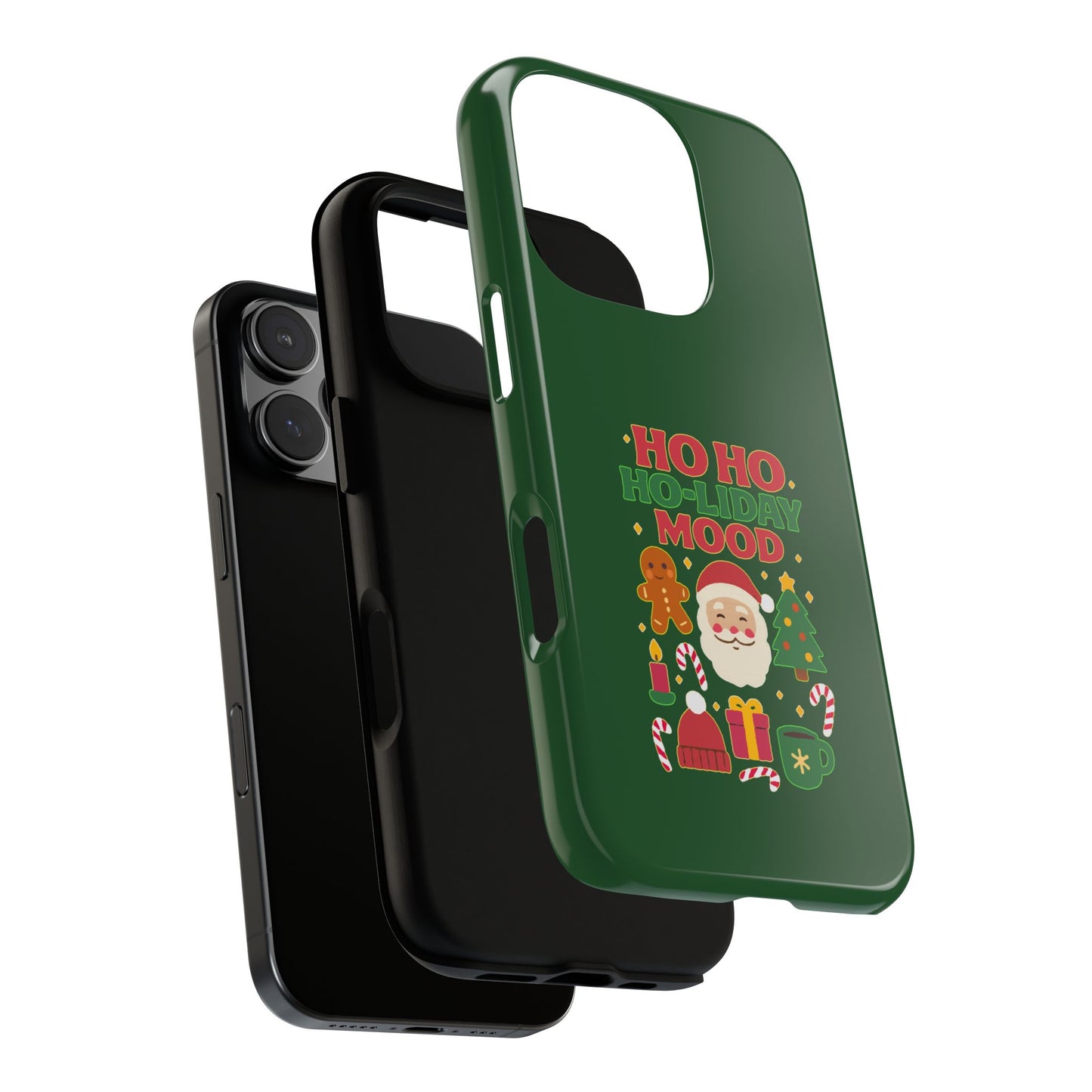 Christmas Phone Case, Ho Ho Ho-liday Mood, Festive Phone Cover, Santa Christmas Accessory, Holiday Gift, Winter Vibes