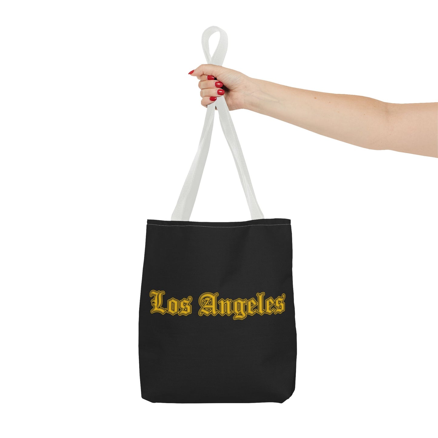 Los Angeles Tote Bag, Stylish Canvas Bag for Shopping, Travel, Beach, Gifts, Summer Accessory - Golden Edition