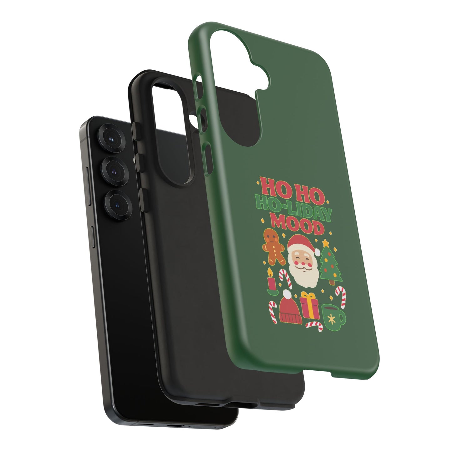 Christmas Phone Case, Ho Ho Ho-liday Mood, Festive Phone Cover, Santa Christmas Accessory, Holiday Gift, Winter Vibes