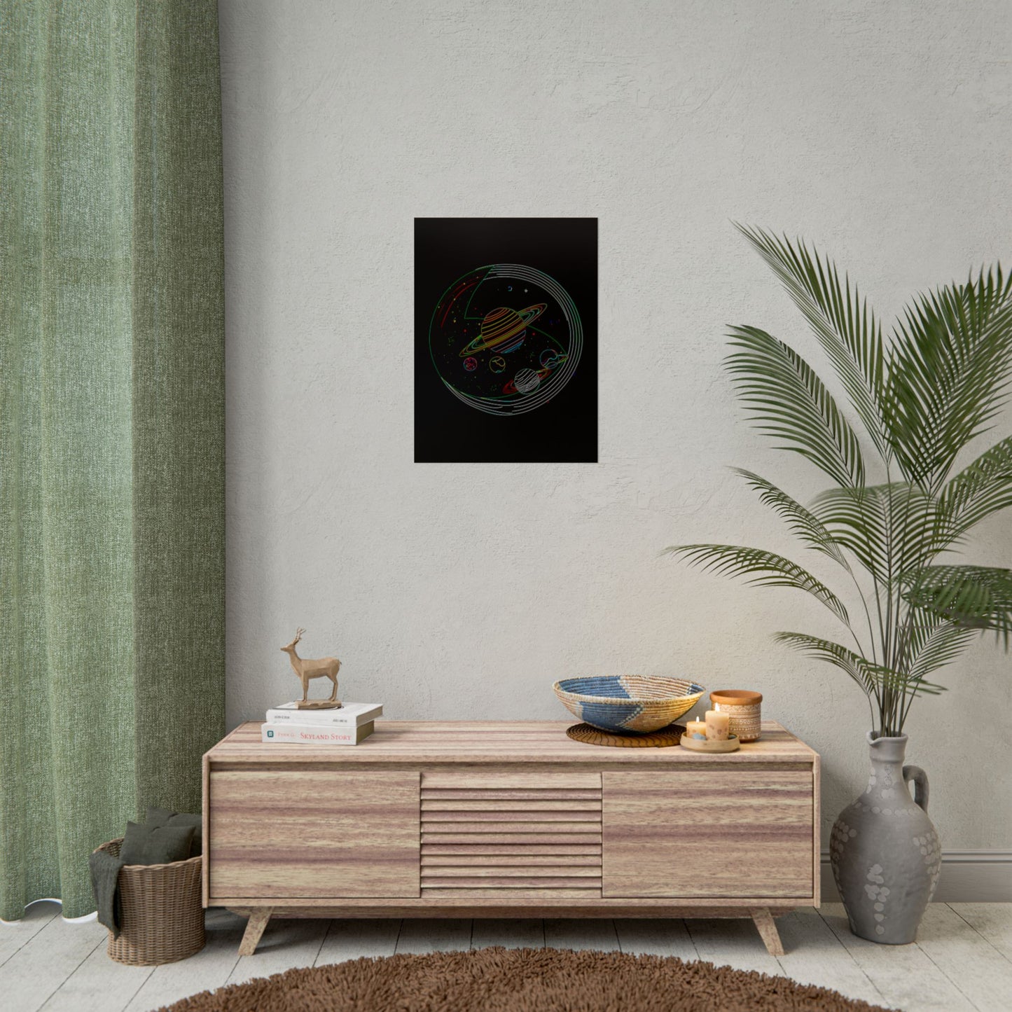 Galactic Rolled Posters, Space Wall Art, Planetary Decor, Astronaut Gift, Astronomy Print