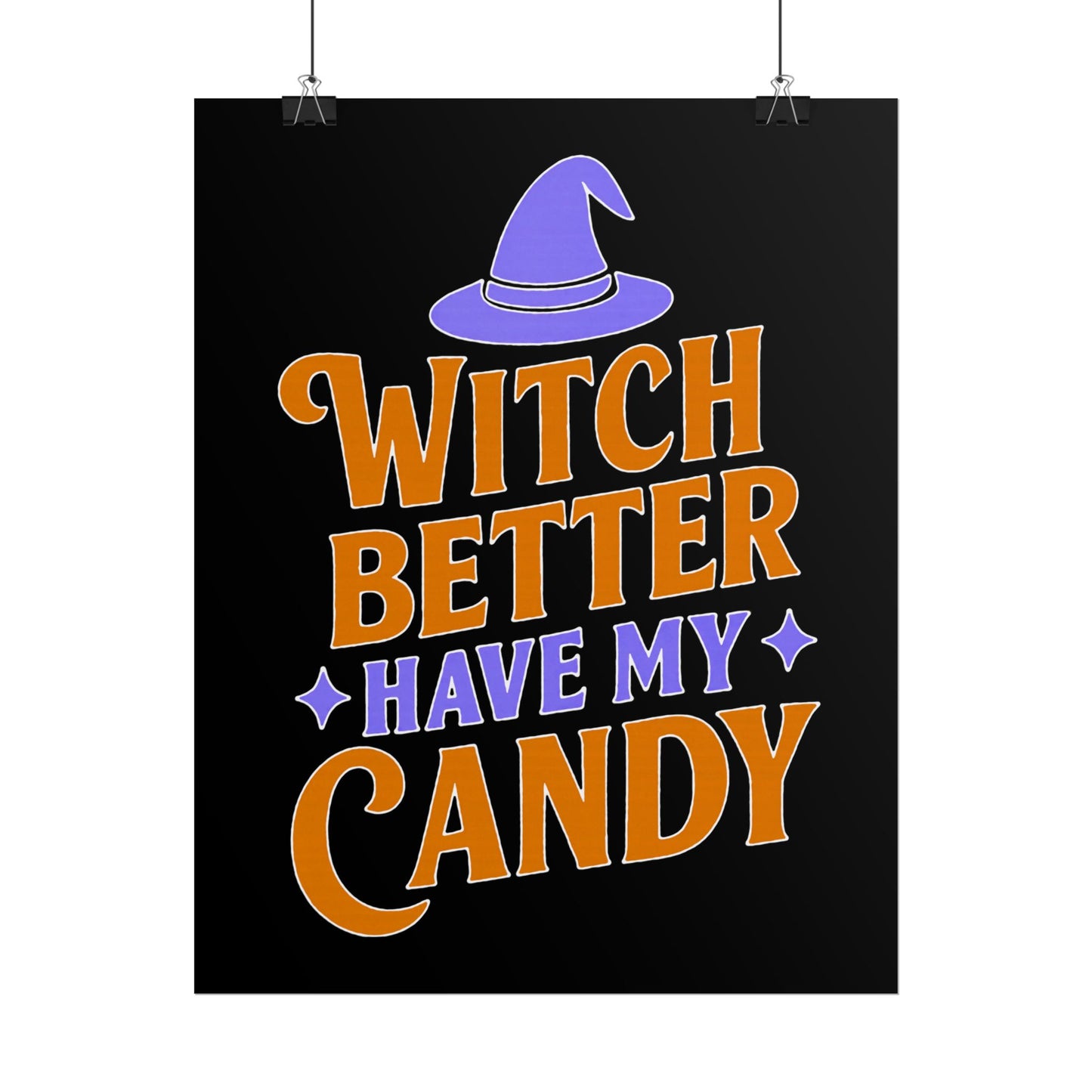 Halloween Rolled Posters, Witch Decor, Spooky Season Art, Trick or Treat, Fall Decorations, Halloween Party Decor