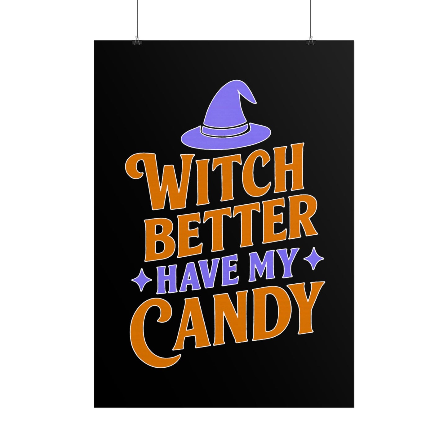 Halloween Rolled Posters, Witch Decor, Spooky Season Art, Trick or Treat, Fall Decorations, Halloween Party Decor