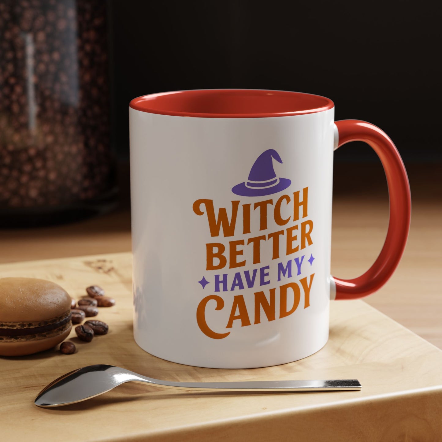 Witch-Themed Coffee Mug, Halloween decor, Gift for witches, Candy lover's mug, Spooky season drinkware, 11oz, 15oz options
