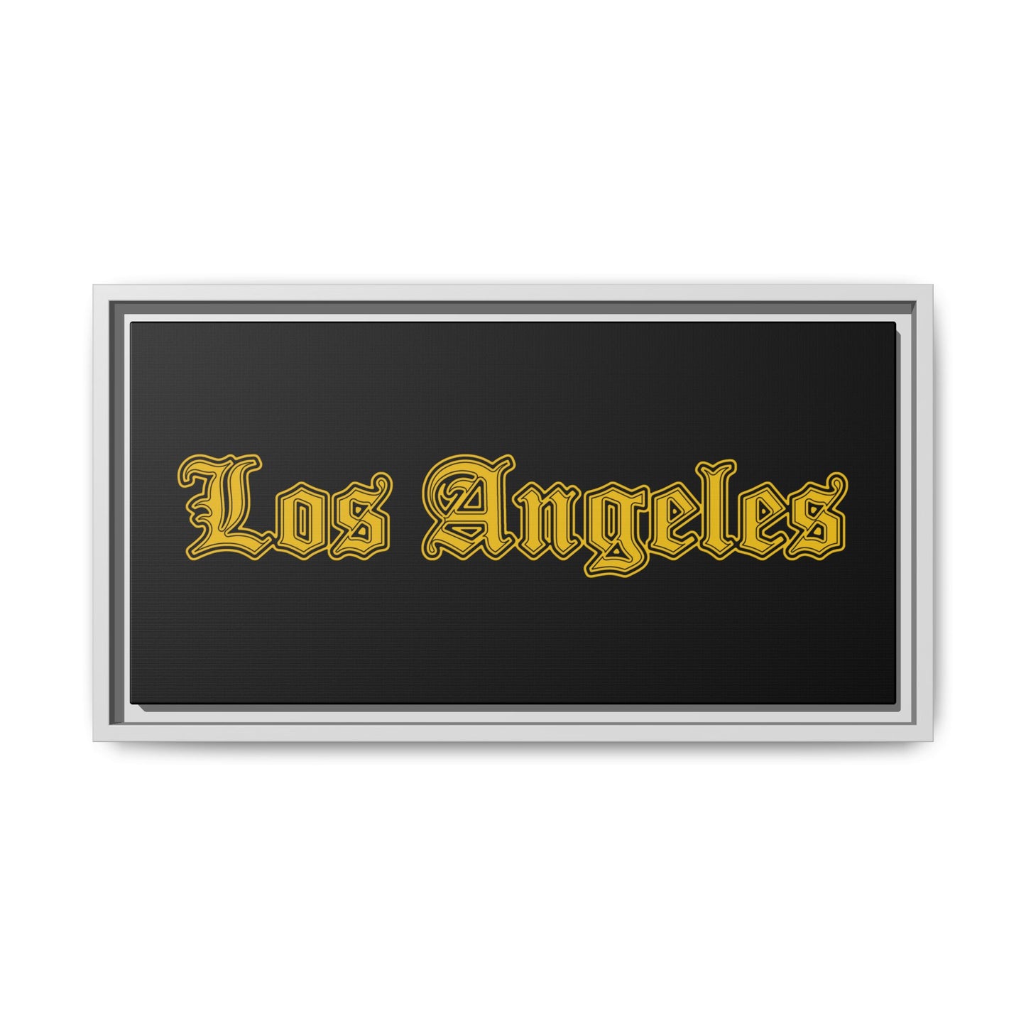 Los Angeles Framed Matte Canvas Art, Urban Wall Decor, Home Gift, City Vibes, Office Decoration, Los Angeles Gift - Golden Edition