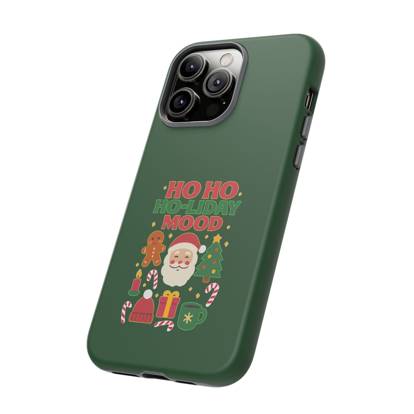 Christmas Phone Case, Ho Ho Ho-liday Mood, Festive Phone Cover, Santa Christmas Accessory, Holiday Gift, Winter Vibes