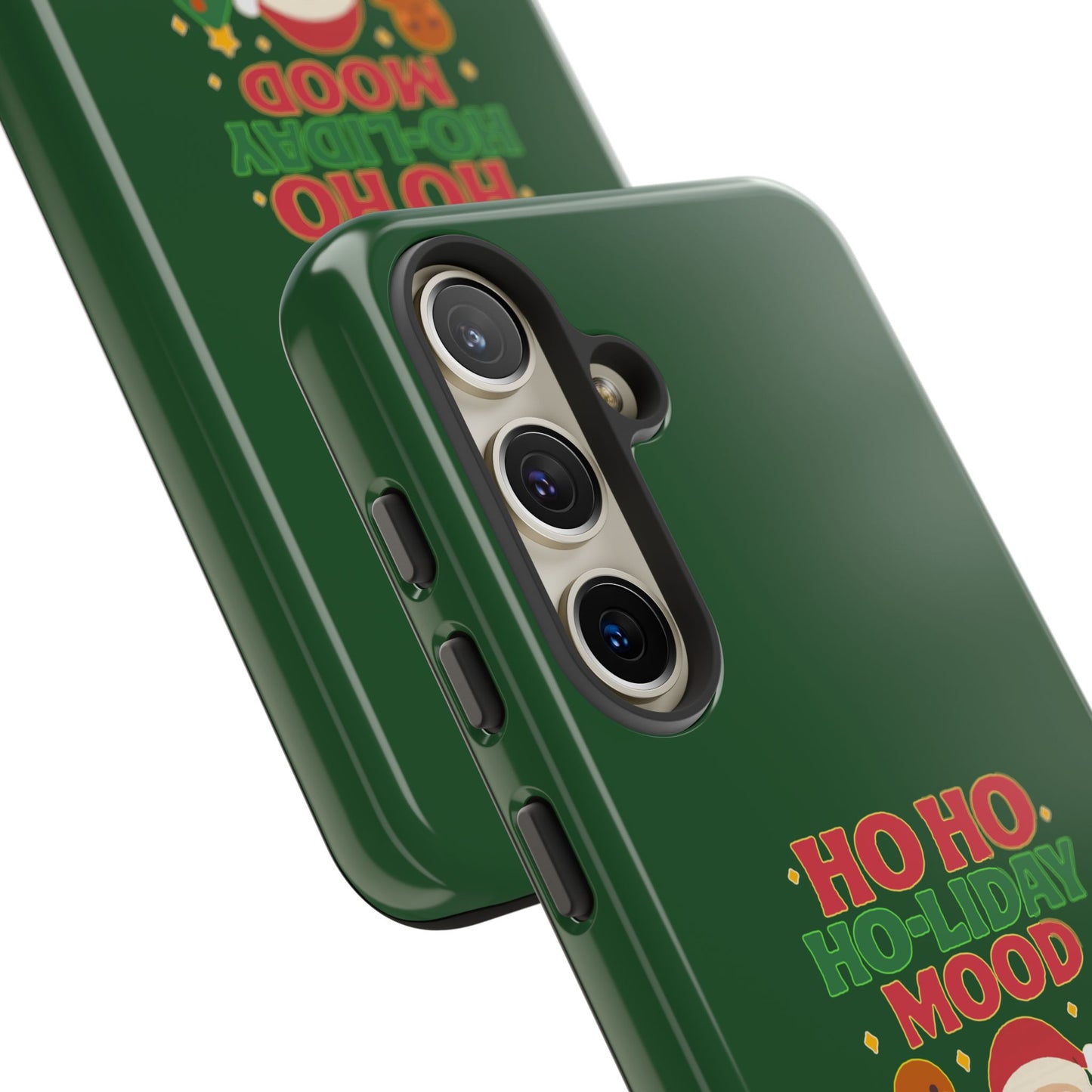 Christmas Phone Case, Ho Ho Ho-liday Mood, Festive Phone Cover, Santa Christmas Accessory, Holiday Gift, Winter Vibes