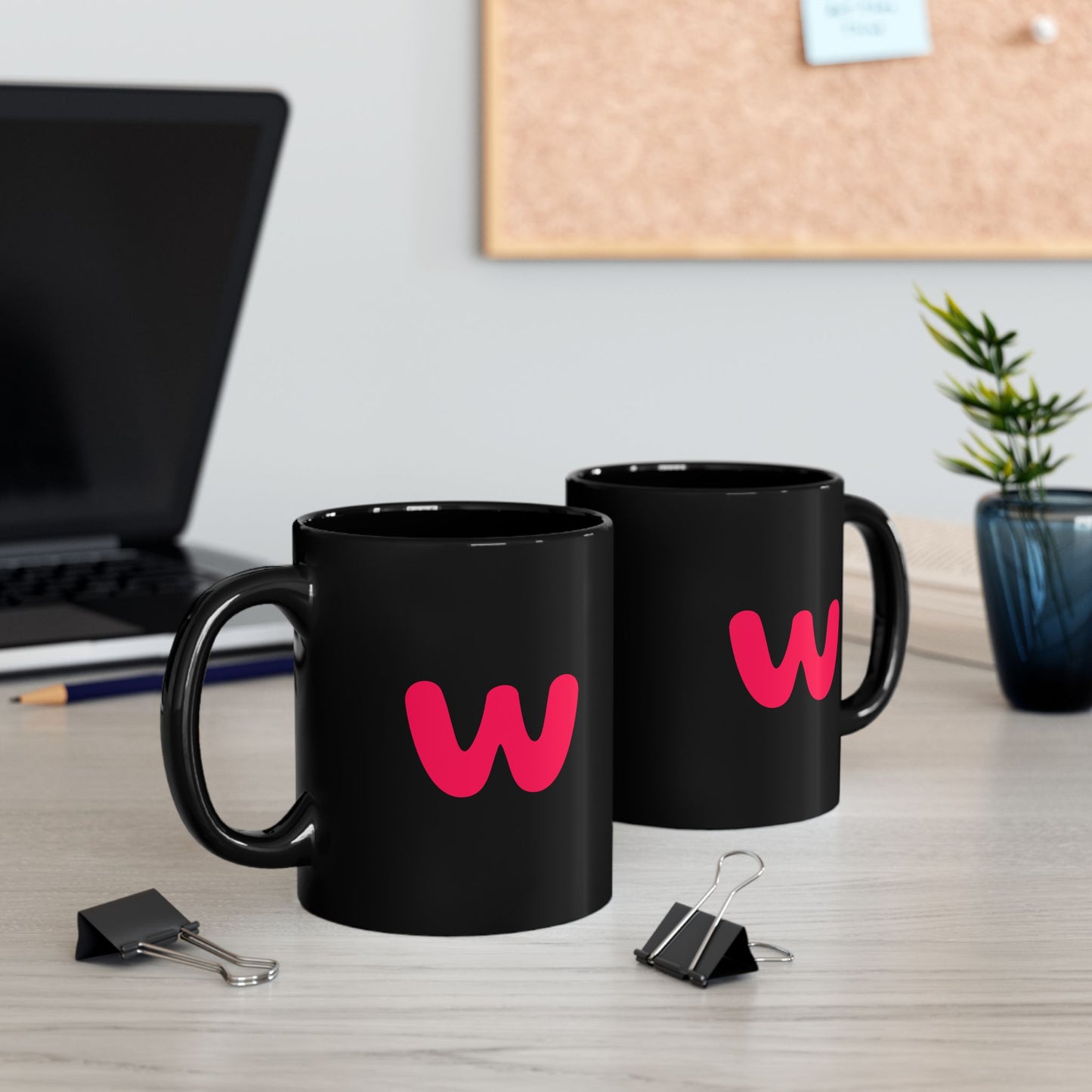 Wheefy | Fun Black Mug with "W" Logo - Perfect Gift for Coffee Lovers