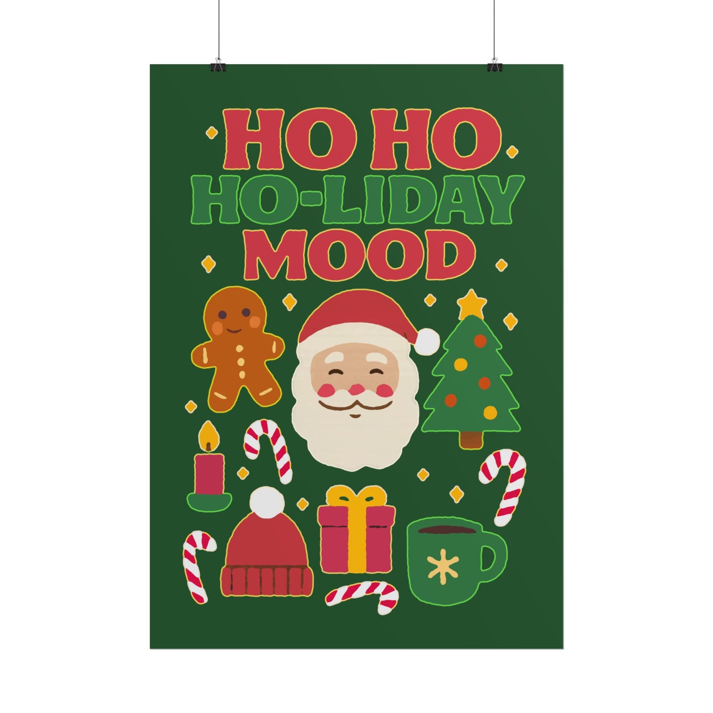 Festive Rolled Posters, Cheerful Holiday Decor, Christmas Wall Art, Seasonal Decorations, Gift Ideas, Cozy Home Vibe, Fun Party Decor