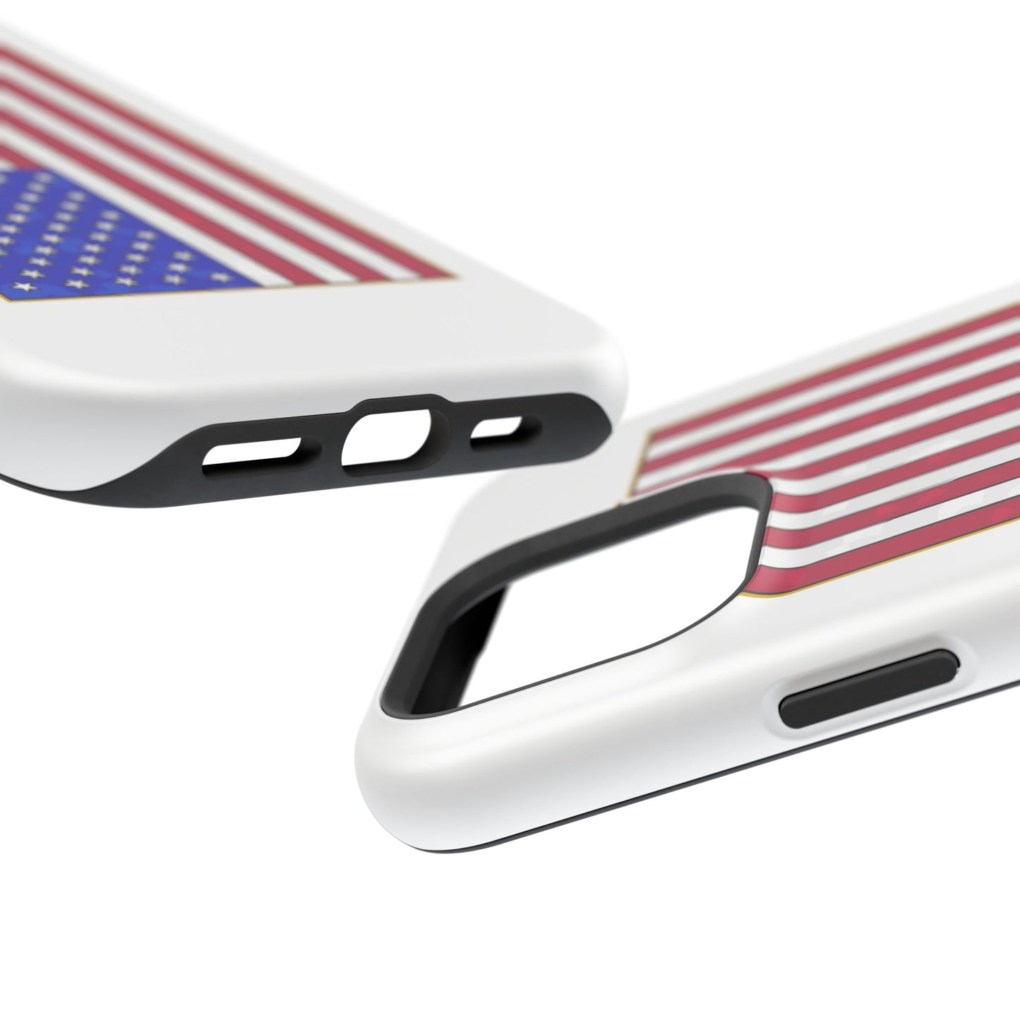New Glory American Flag (Gold Edge Edition) - Magnetic Phone Case