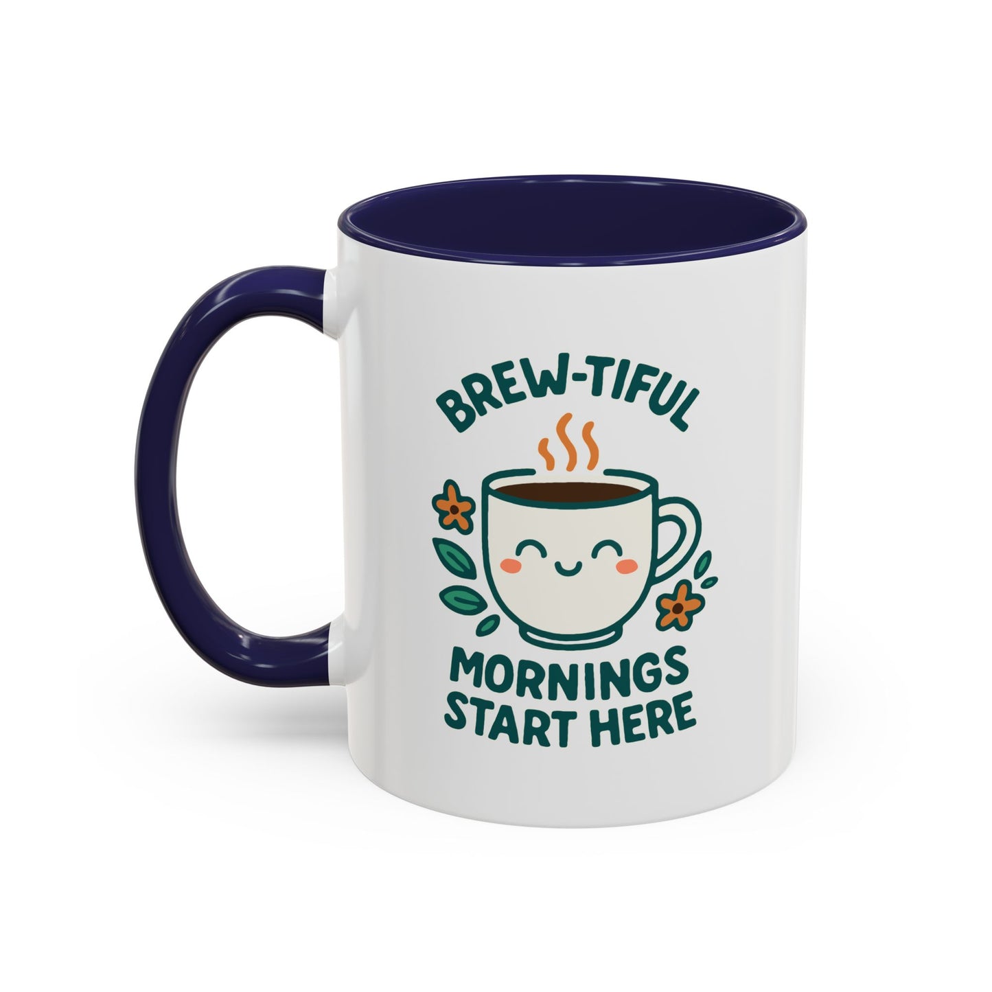 Brew-tiful Mornings Coffee Mug, Cute Coffee Cup for Morning Rituals, Perfect Gift for Coffee Lovers, Birthdays, Home Decor