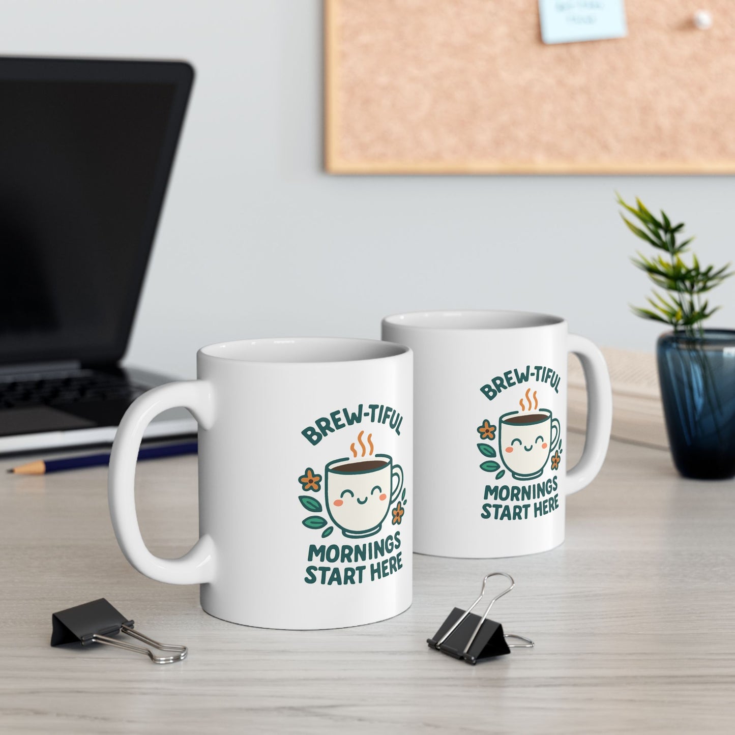 Botanical Ceramic Mug, Coffee Cup, Tea Mug, Gifts for Plant Lovers, Home Decor, Mother's Day, Inspirational Quote