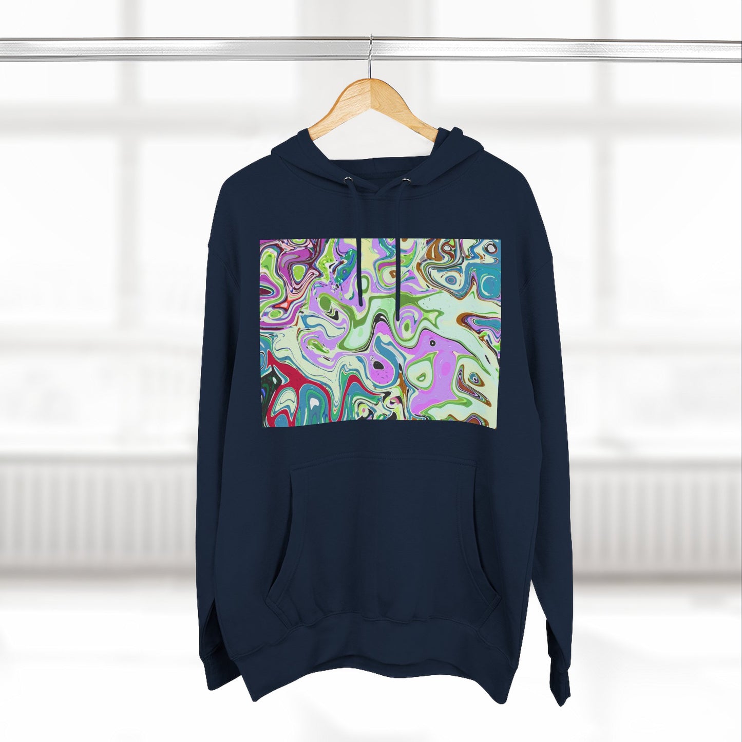 Vibrant Multi‑Color Swirl - Hoodie