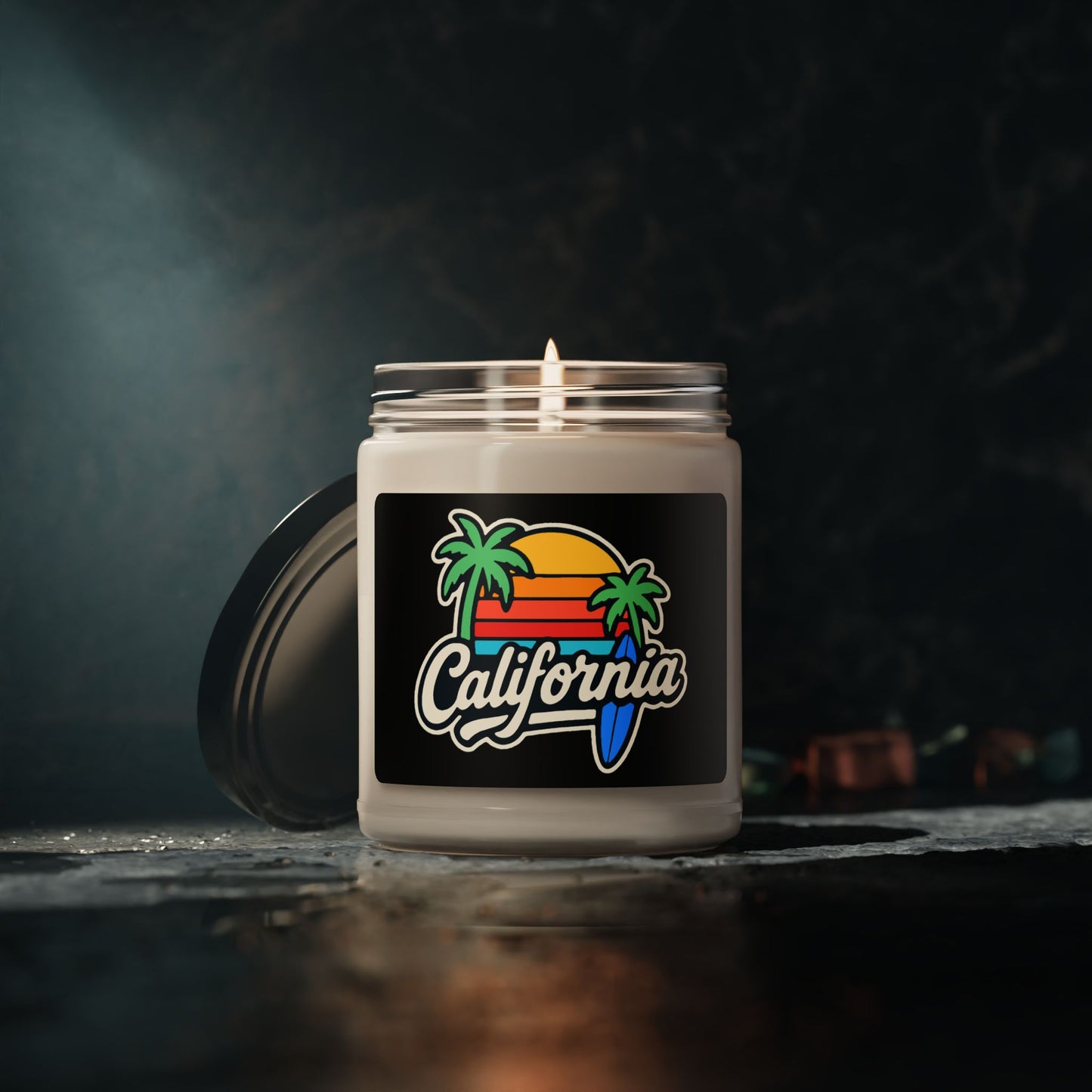 California Dreamin' Scented Soy Candle, Aromatherapy, Relaxation, Gifts for Him/Her, Home Decor, Beach Vibes, Summer