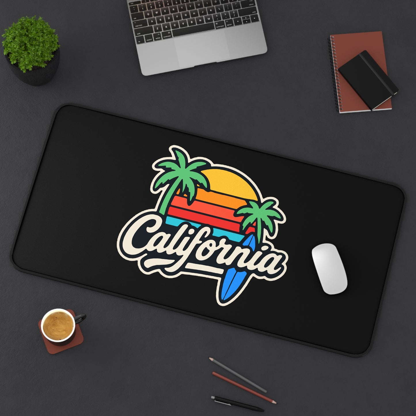 California Surf Vibes - Desk Mat