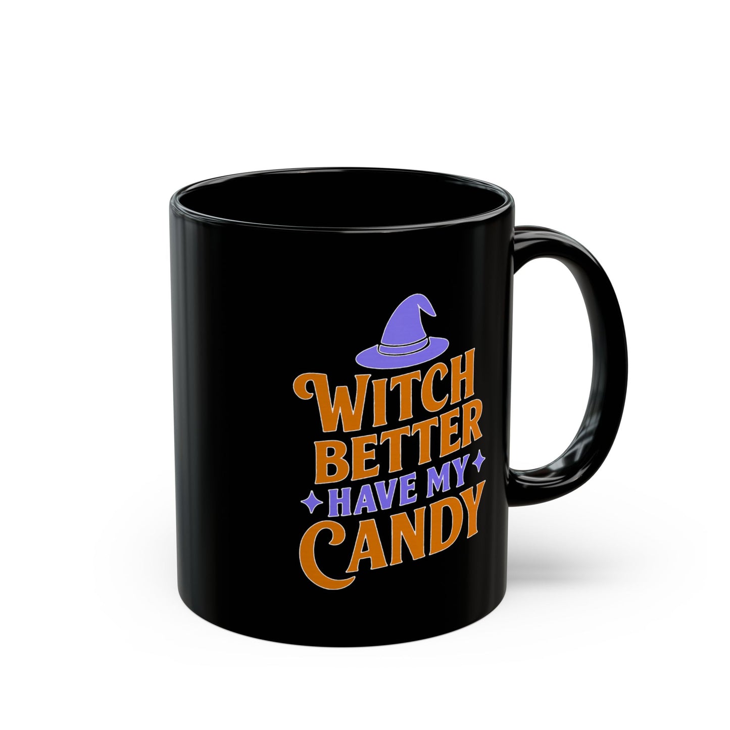 Witchy Black Mug, Halloween Coffee Cup, Perfect for Spooky Season, Gift for Witches, Trick or Treat Drinkware, Halloween Party Essentials